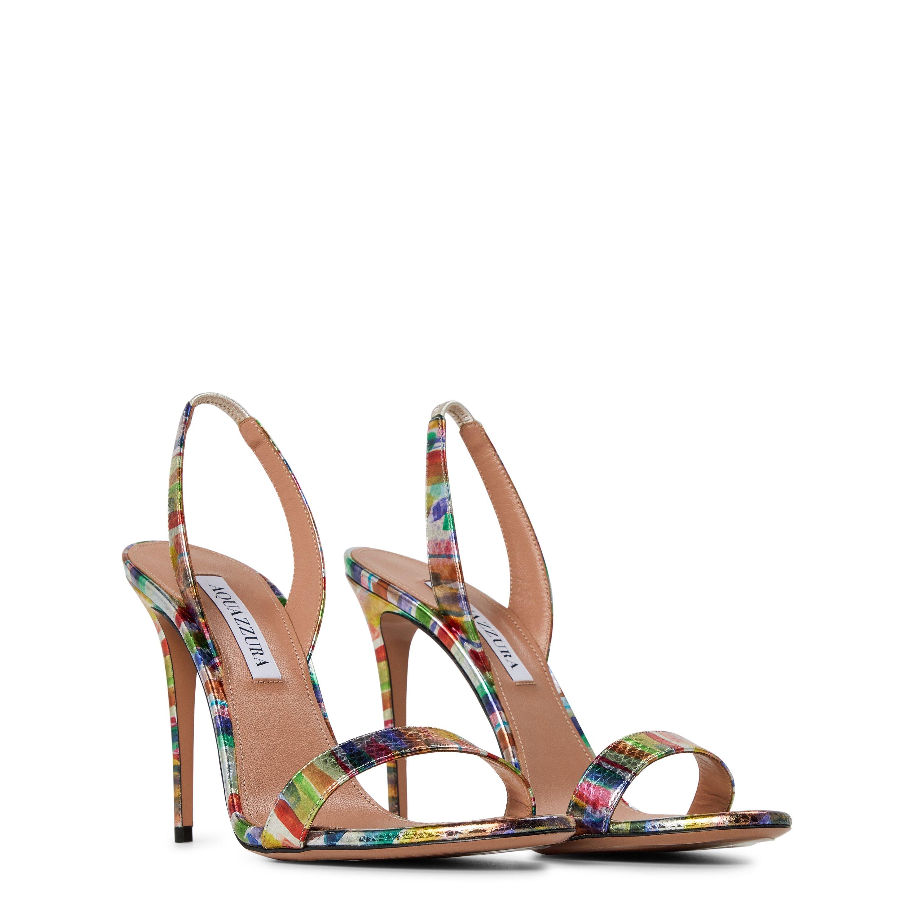 Brush Strokes - Aquazzura - Women's So Nude Heeled Sandals - 4