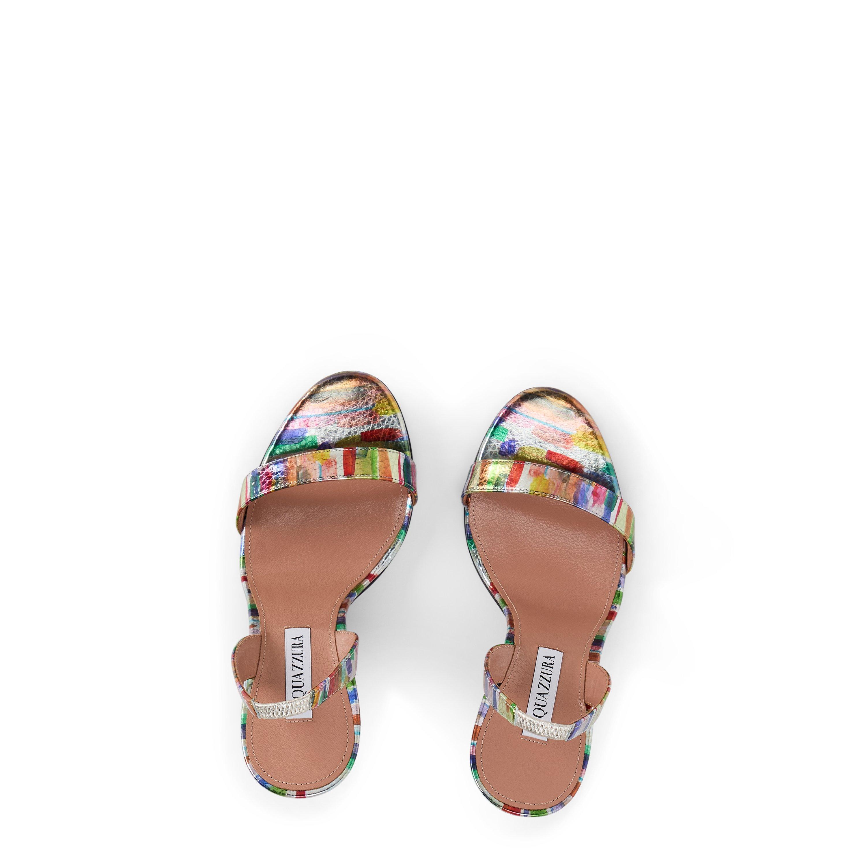 Brush Strokes - Aquazzura - Women's So Nude Heeled Sandals - 6