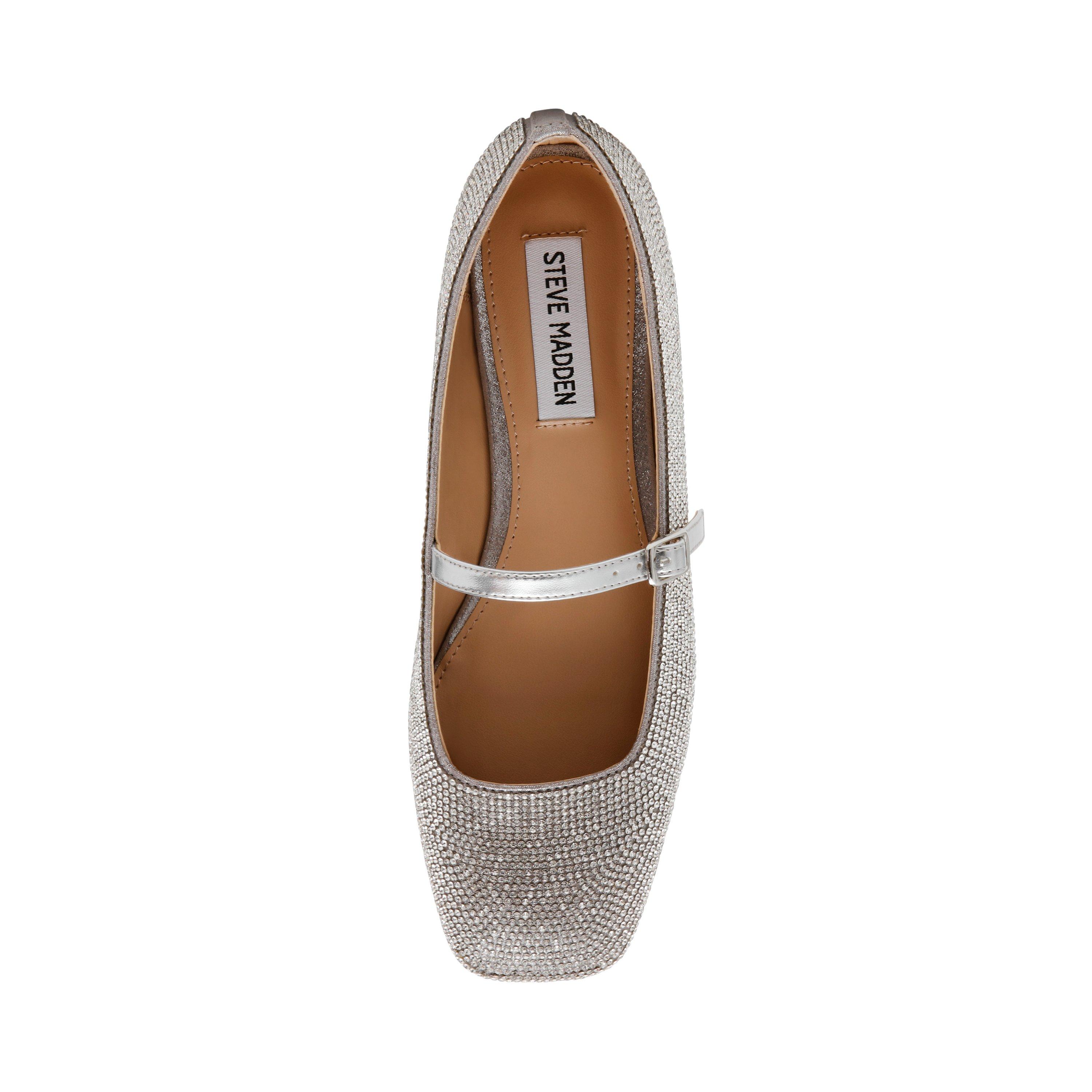 Rhinestone - Steve Madden - Women's Ezri Ballet Pumps - 6