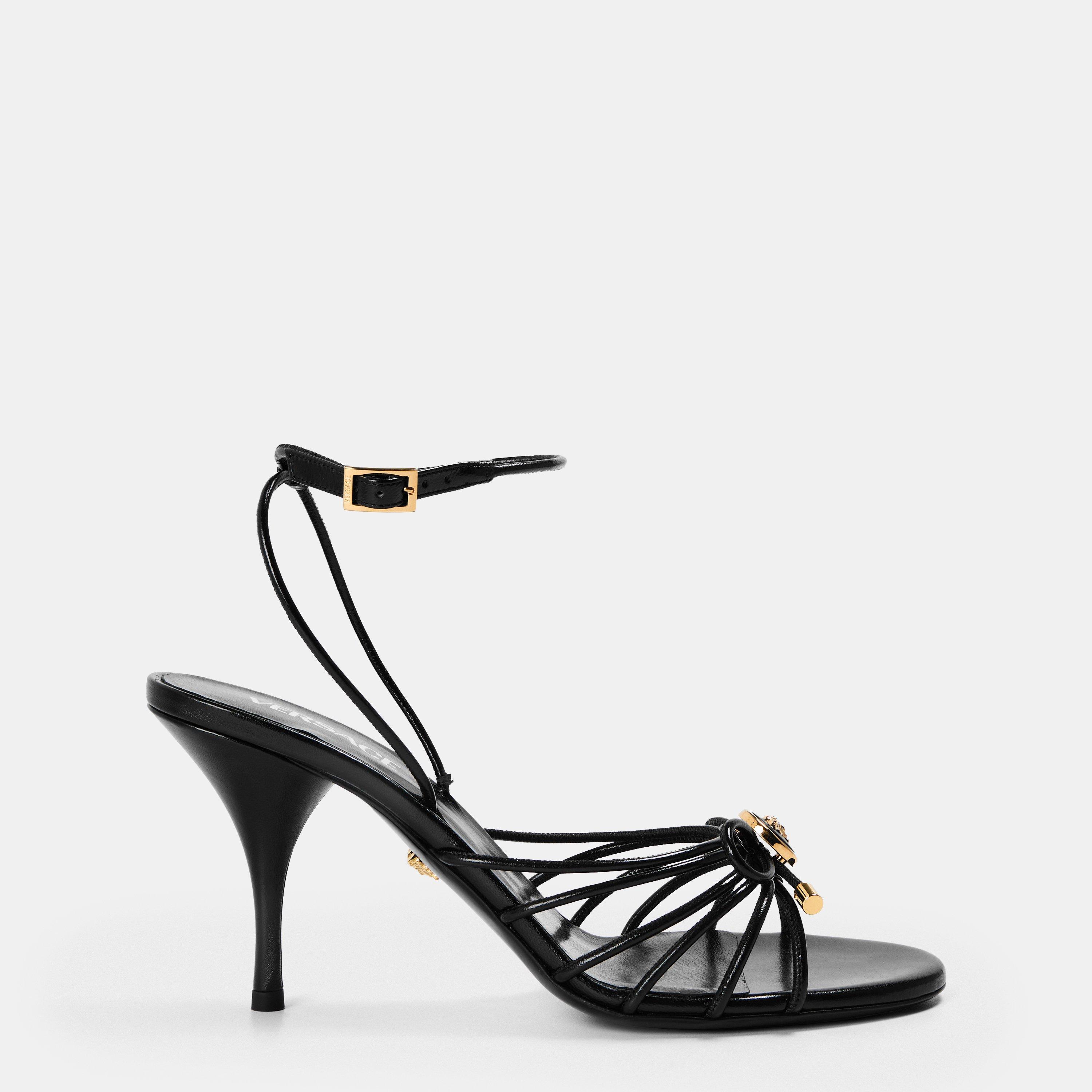 Black Gold - Versace - Women's Heeled Sandals - 1