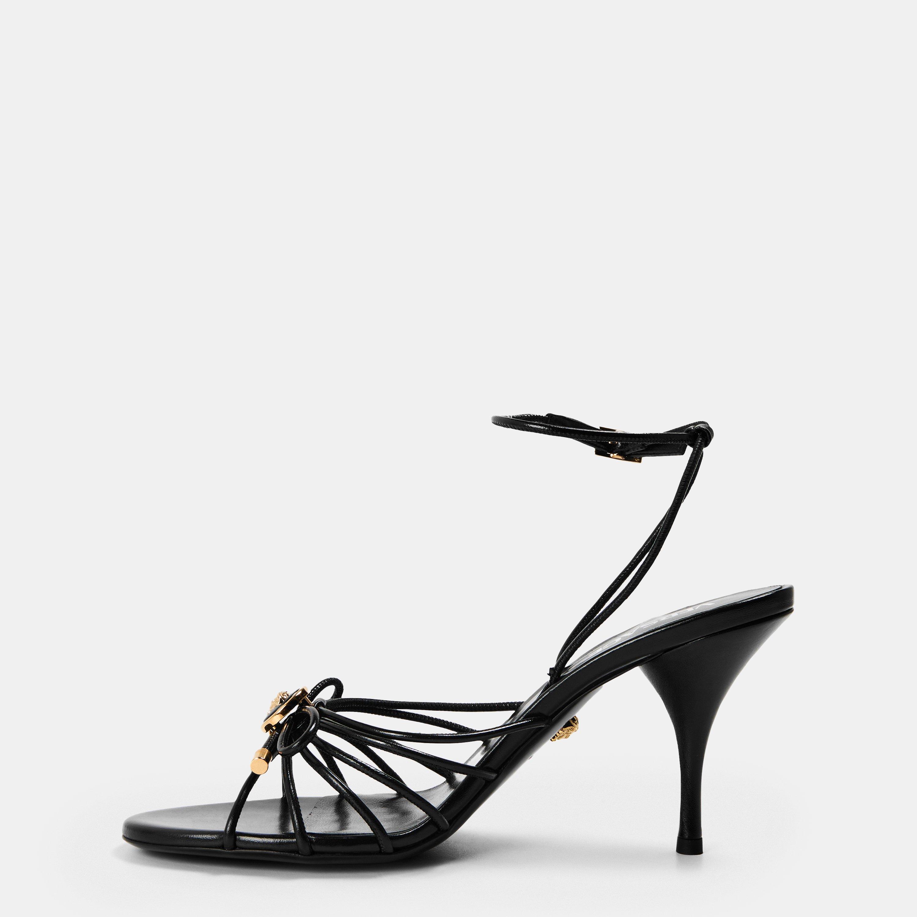 Black Gold - Versace - Women's Heeled Sandals - 2