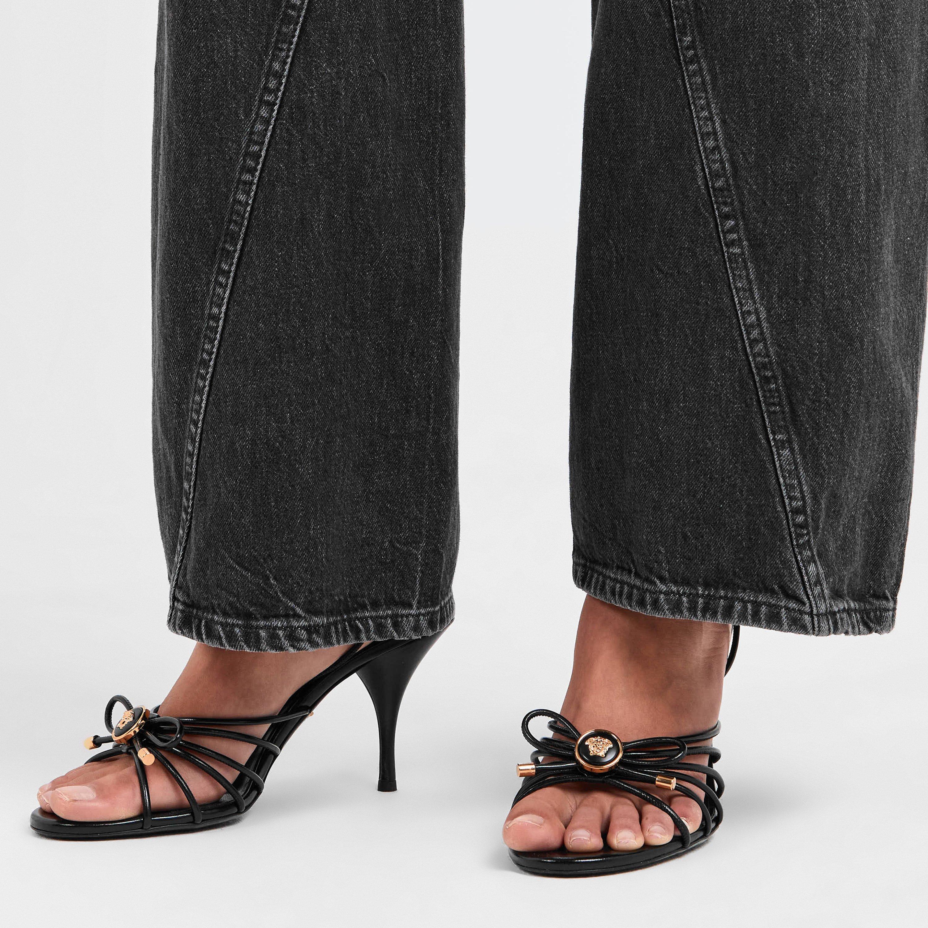 Black Gold - Versace - Women's Heeled Sandals - 3