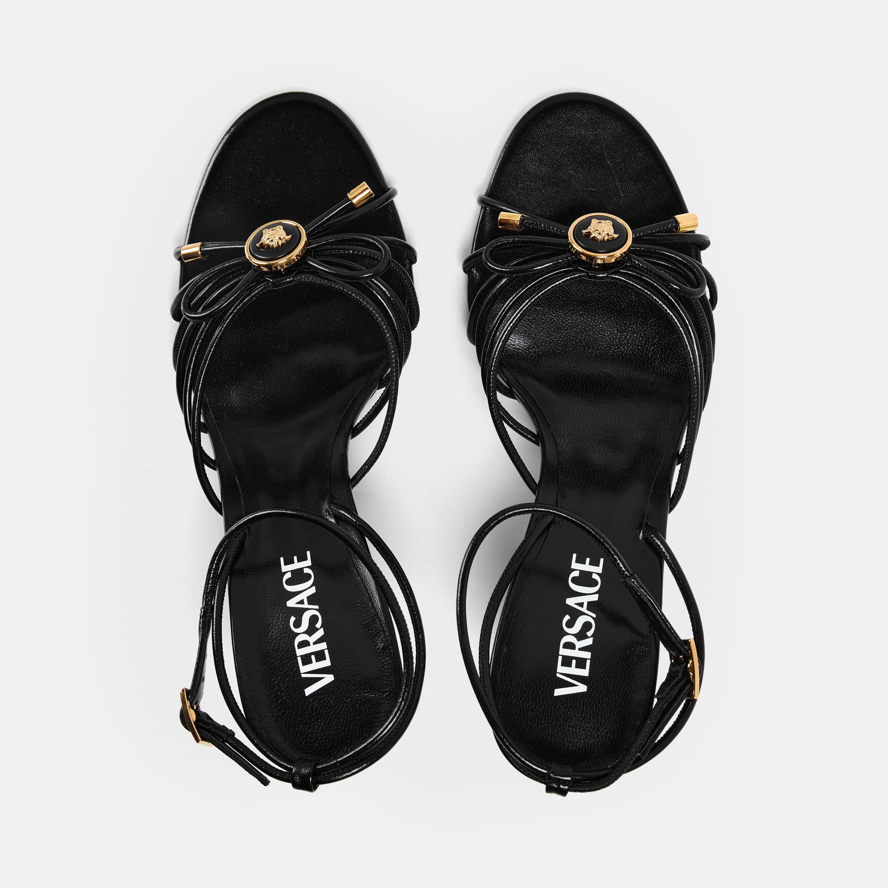 Black Gold - Versace - Women's Heeled Sandals - 5