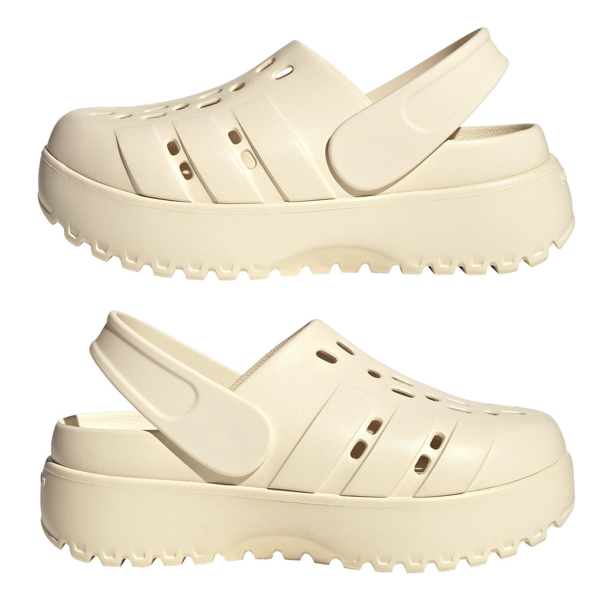 Wonder White - adidas - Adilette Platform Clog - 9