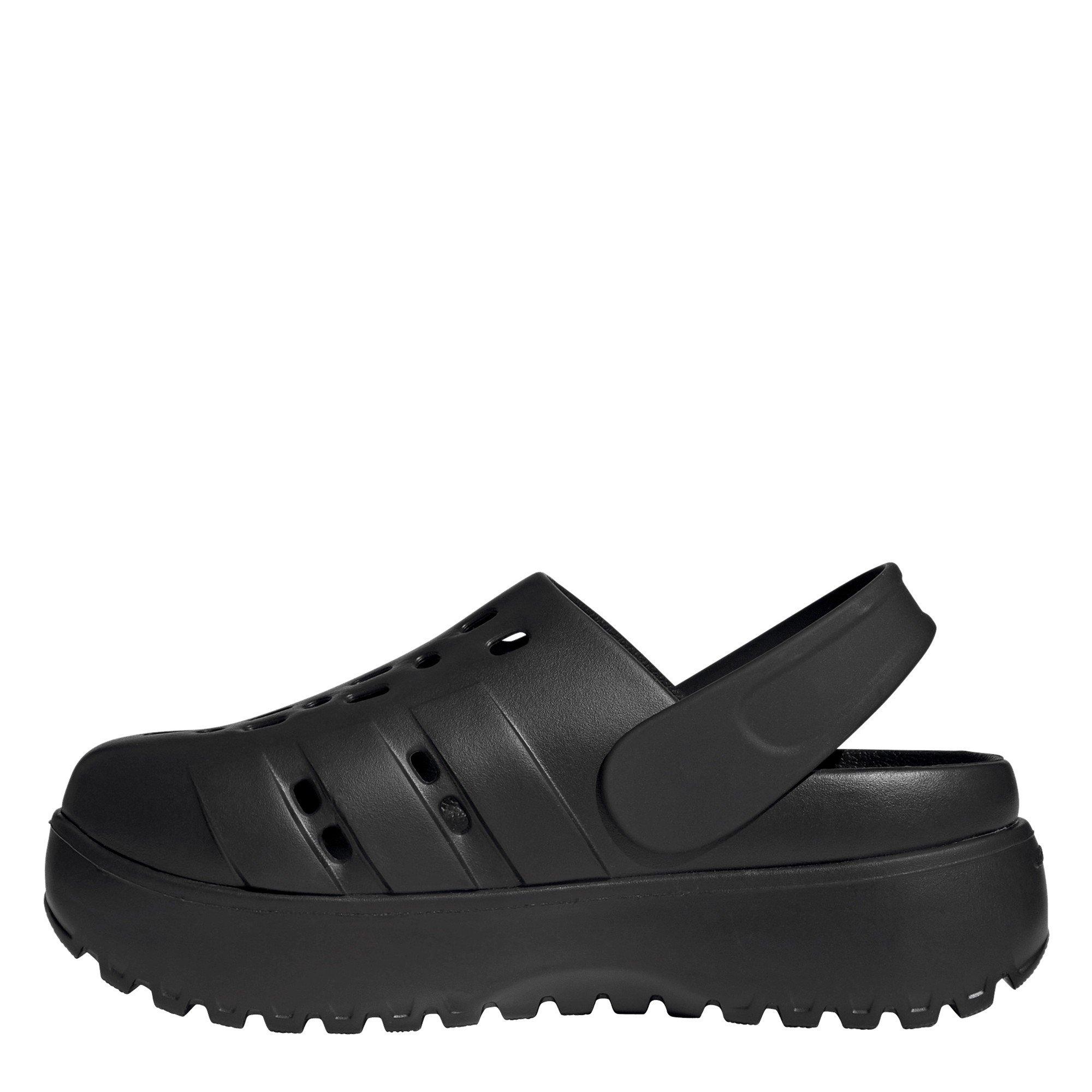 Core Black/Blk - adidas - Women's Adilette Platform Clog - 2