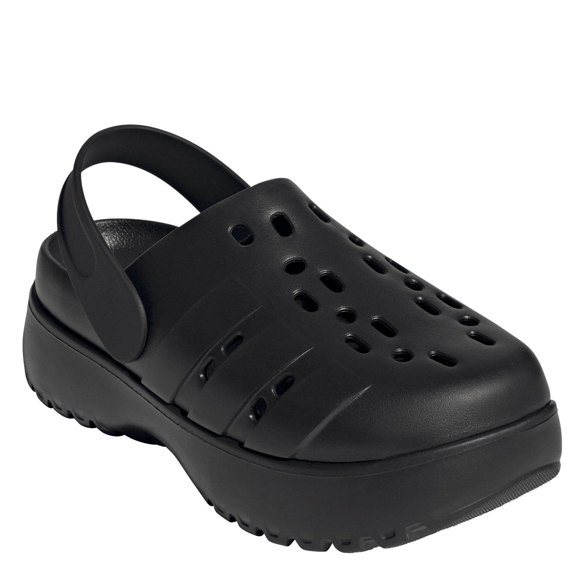 Core Black/Blk - adidas - Women's Adilette Platform Clog - 3