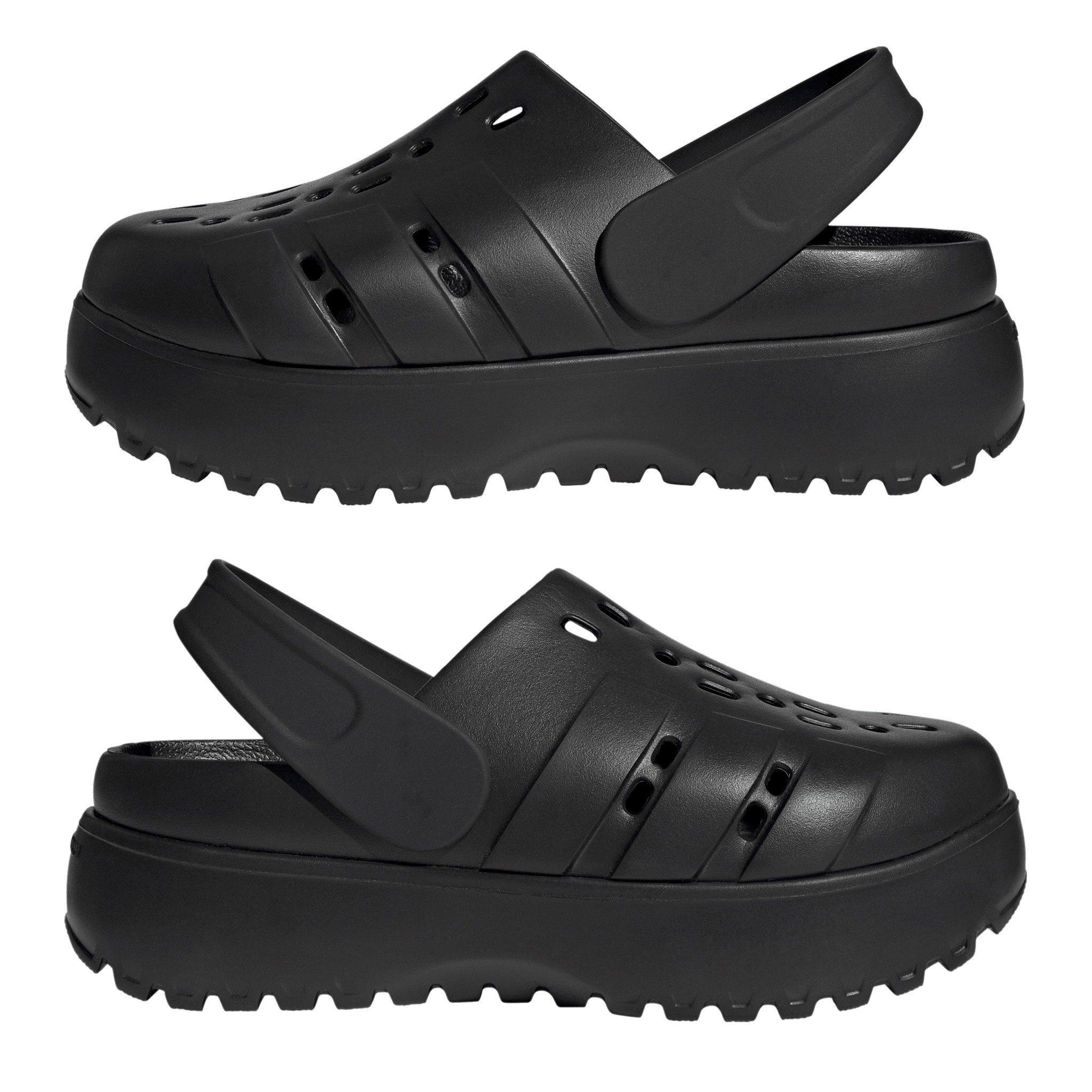 Core Black/Blk - adidas - Women's Adilette Platform Clog - 9