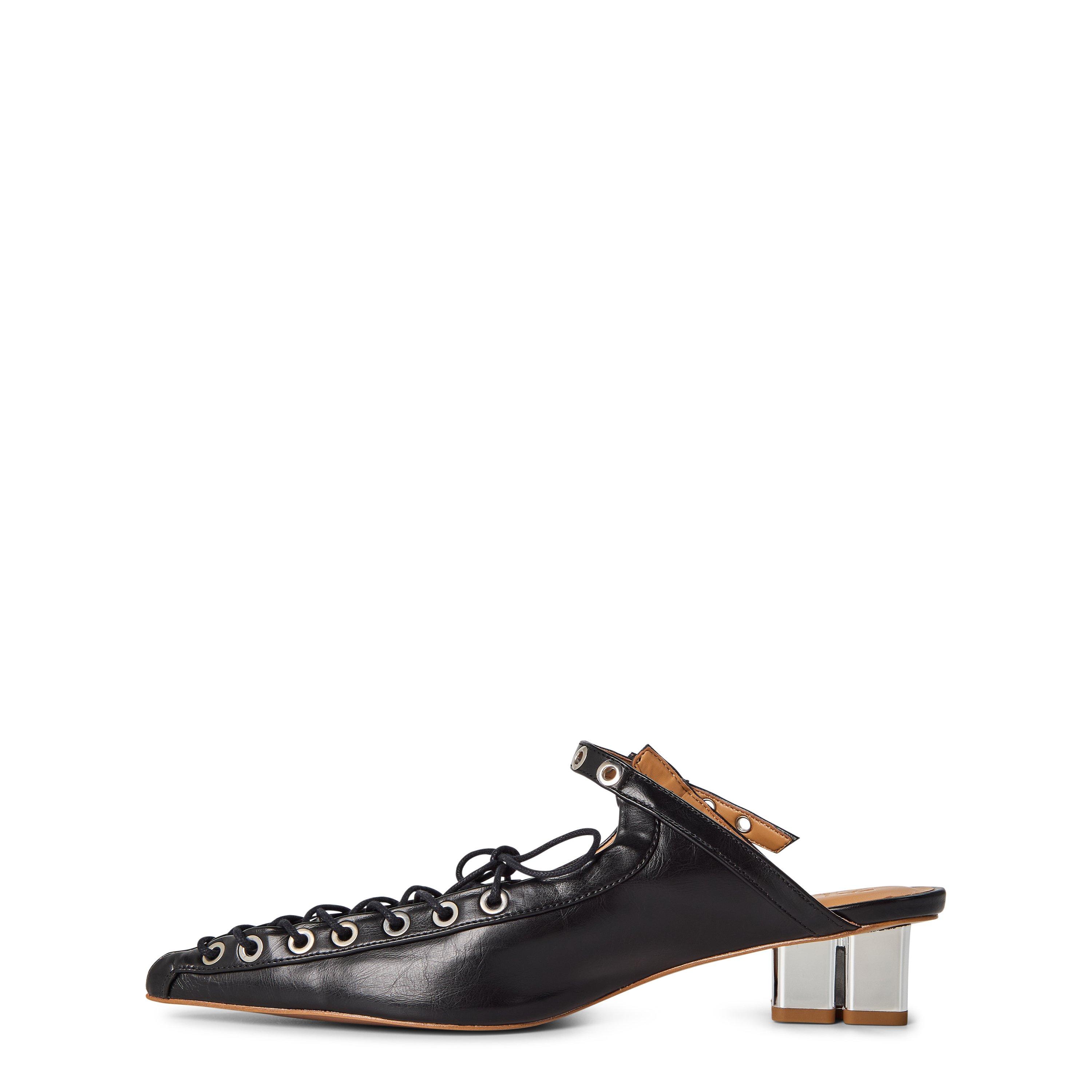 Black - Ganni - Lace Mules - 3