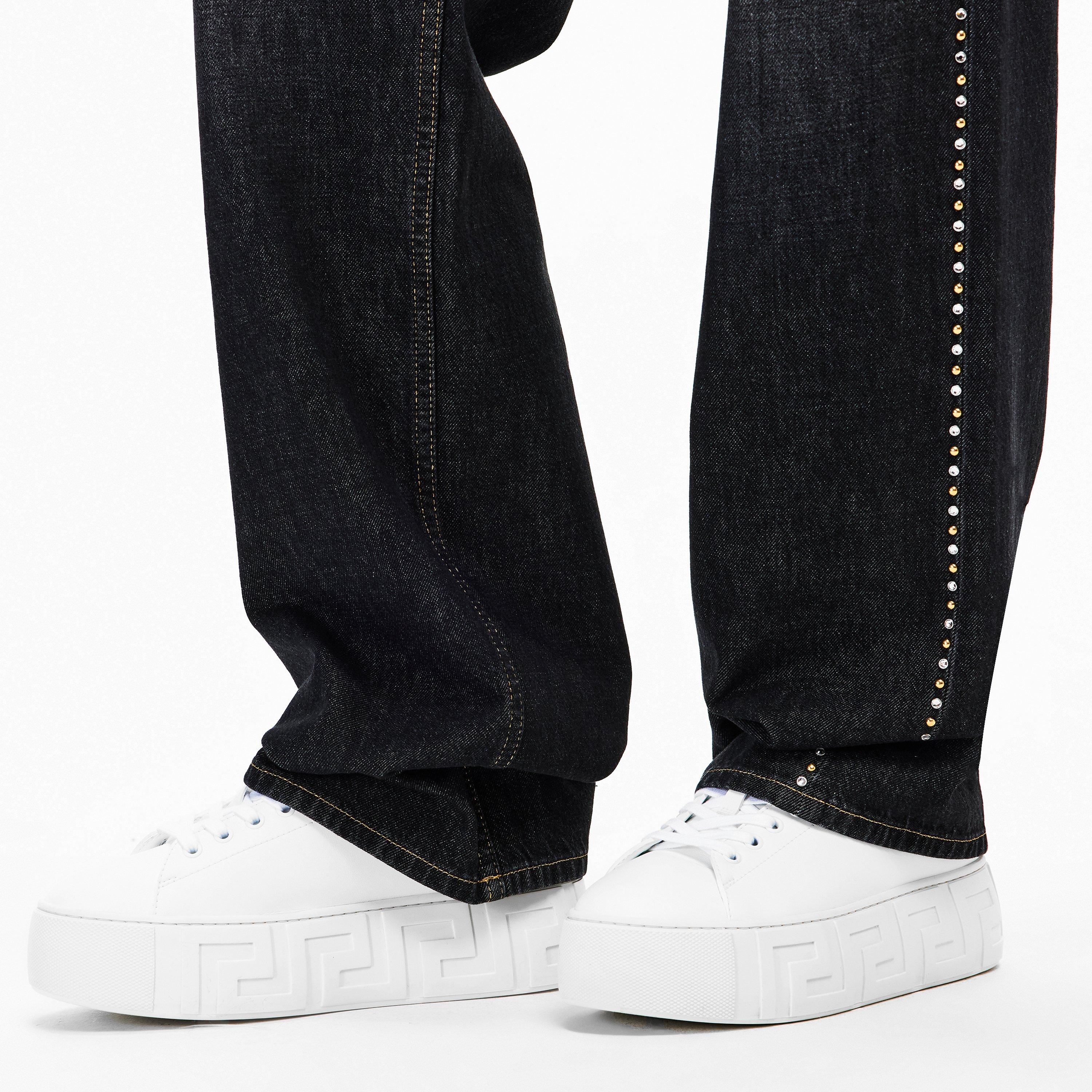 Optical White - Versace - Women's Platform Sneaker Platform Trainers - 3