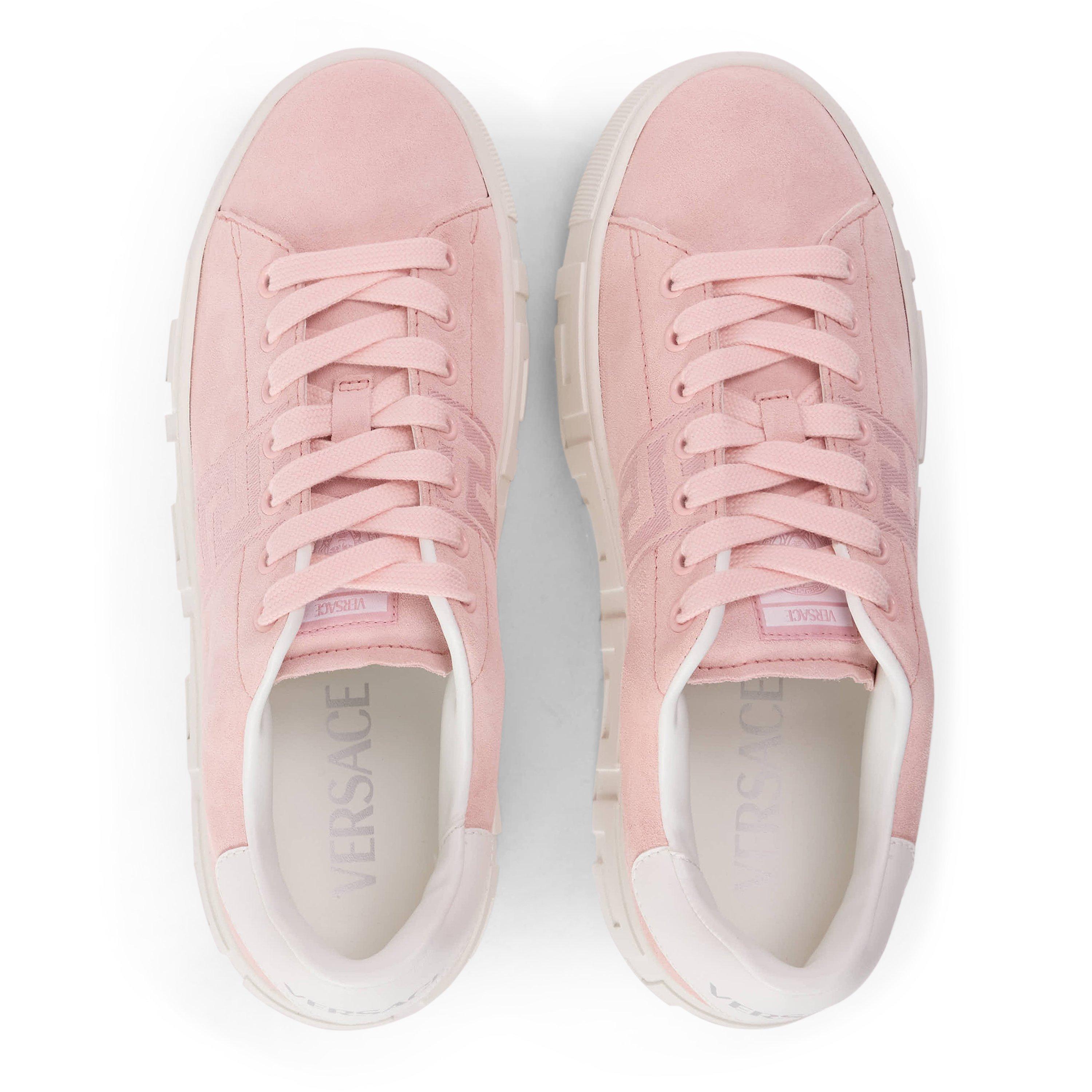 Pink White - Versace - Women's Platform Sneaker Platform Trainers - 4