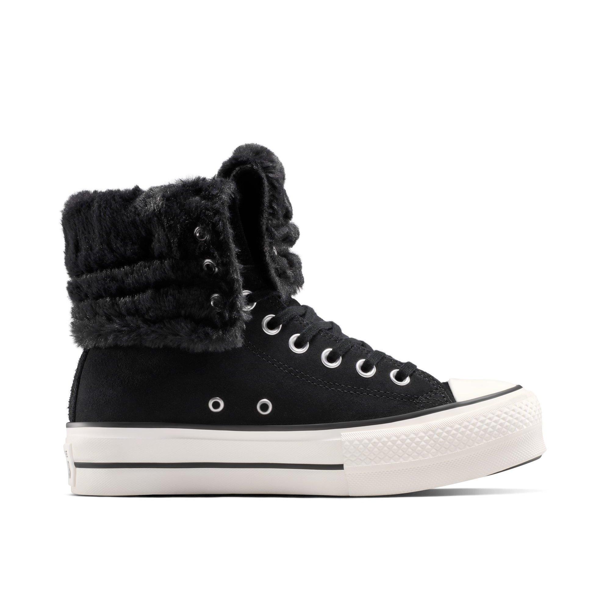 001-Black/Bla - Converse - Women's Chuck Taylor All Star Fol Platform Trainers - 1
