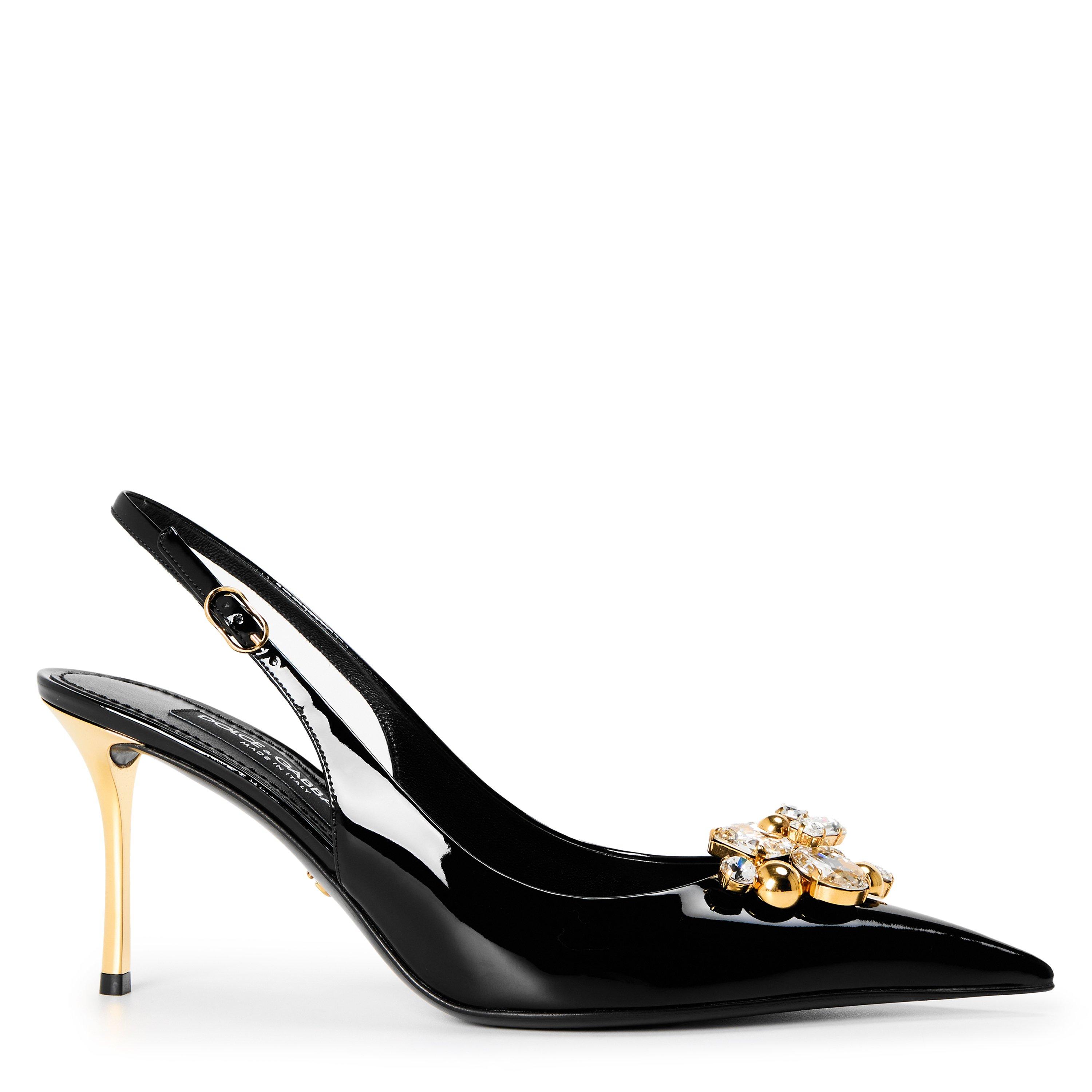 Nero Crystal - Dolce and Gabbana - Women's Slingbacks - 1