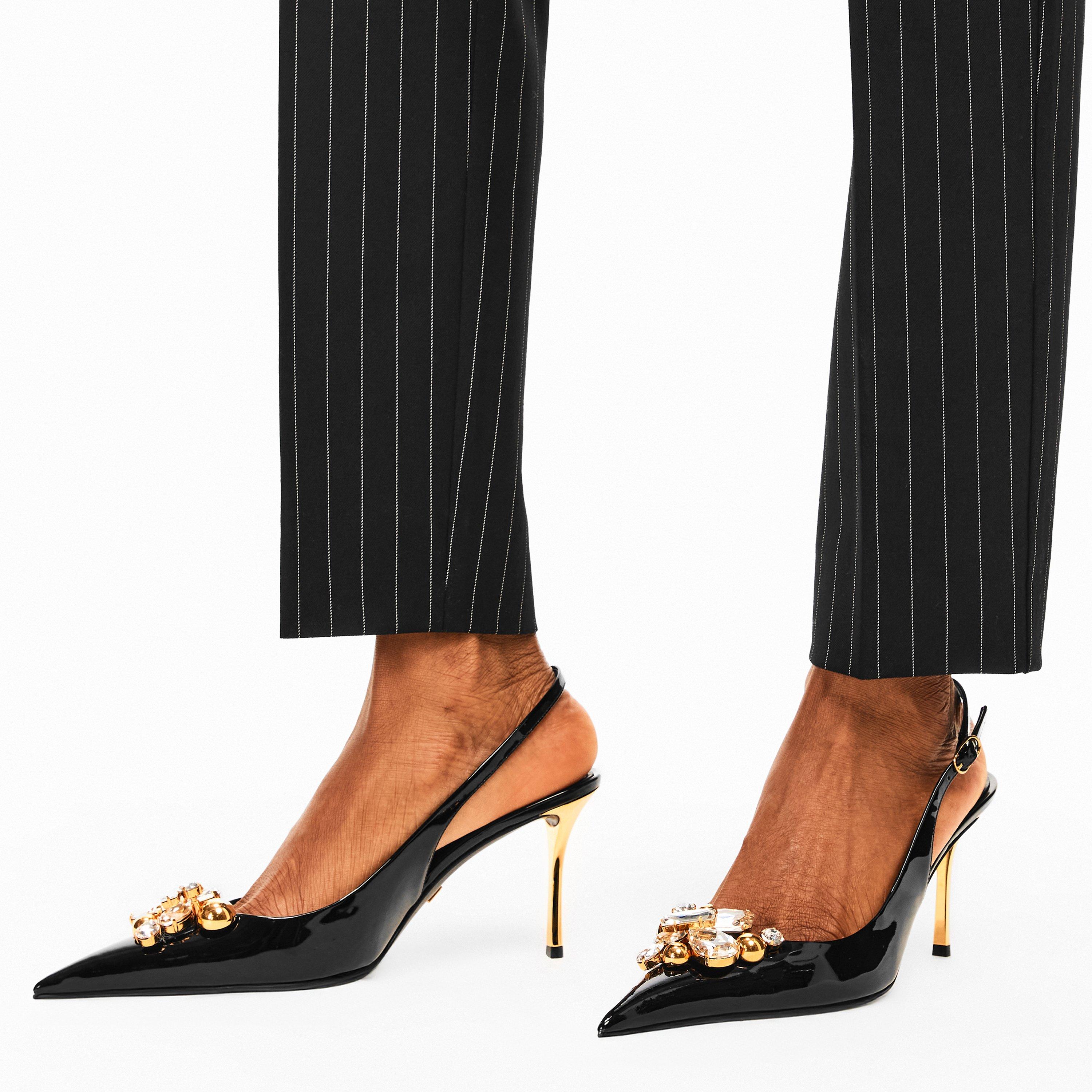 Nero Crystal - Dolce and Gabbana - Women's Slingbacks - 3