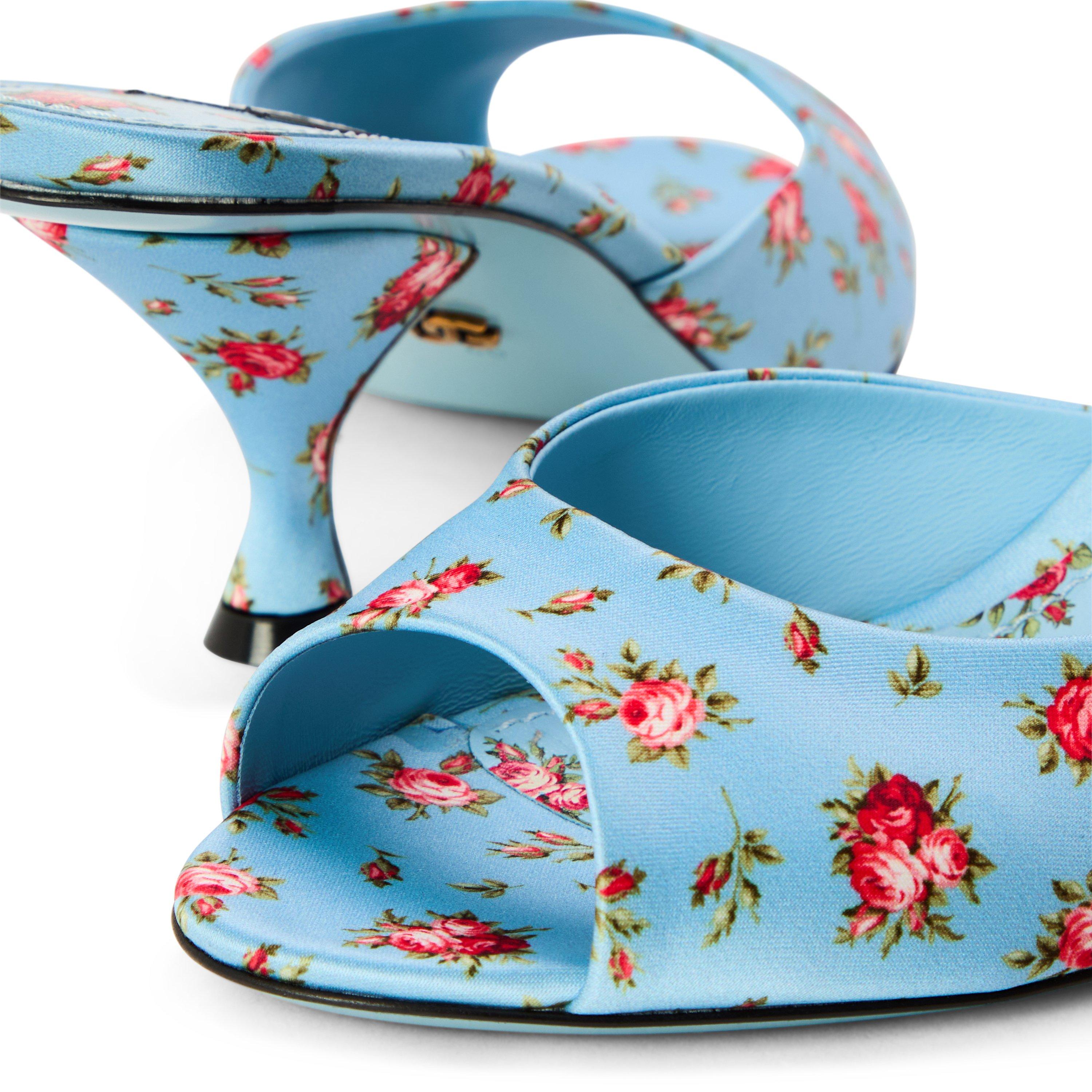 Roselline - Dolce and Gabbana - Women's Floral Heeled Mules - 3