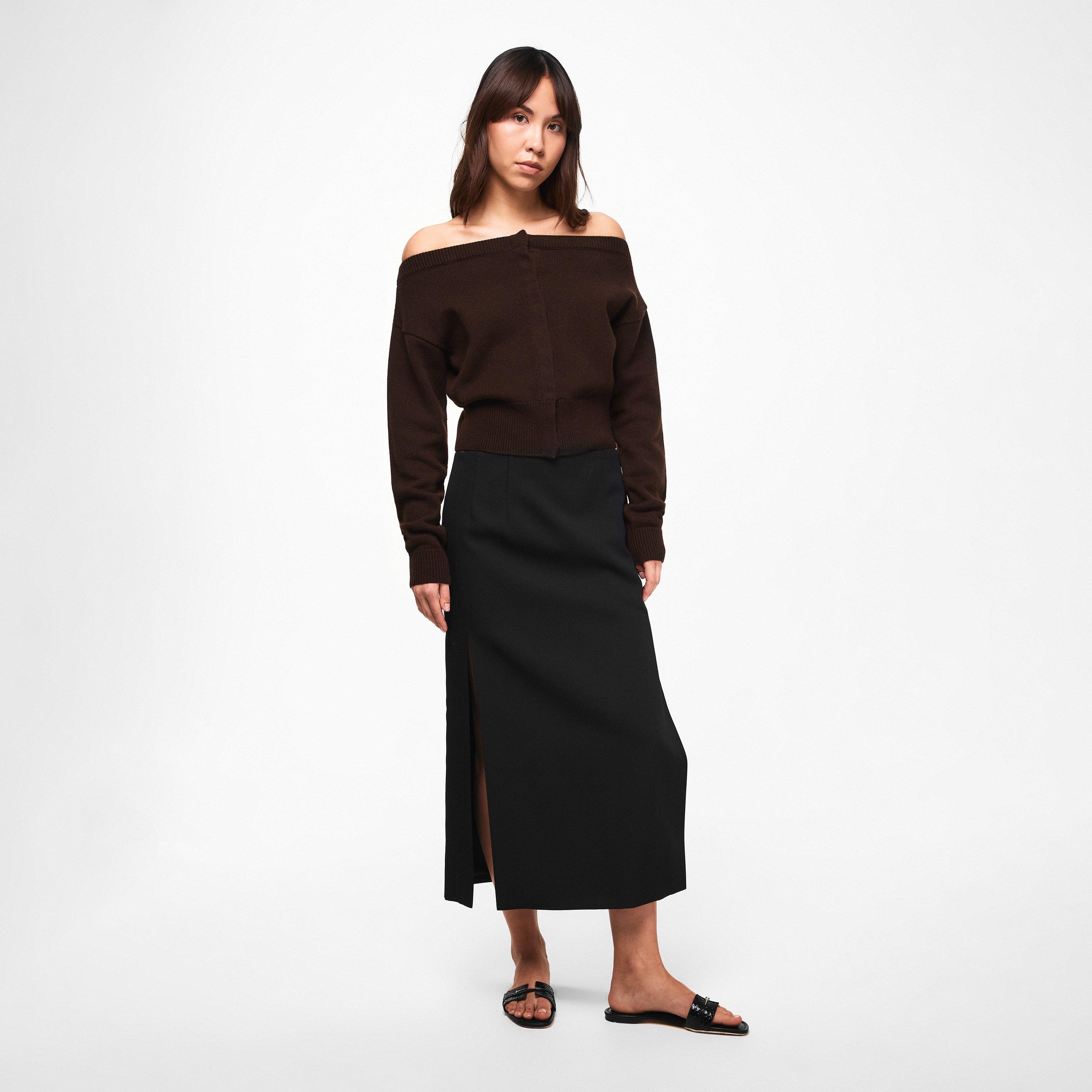 Black Croc - Tom Ford - Women's TF Slide Flat Sandals - 6