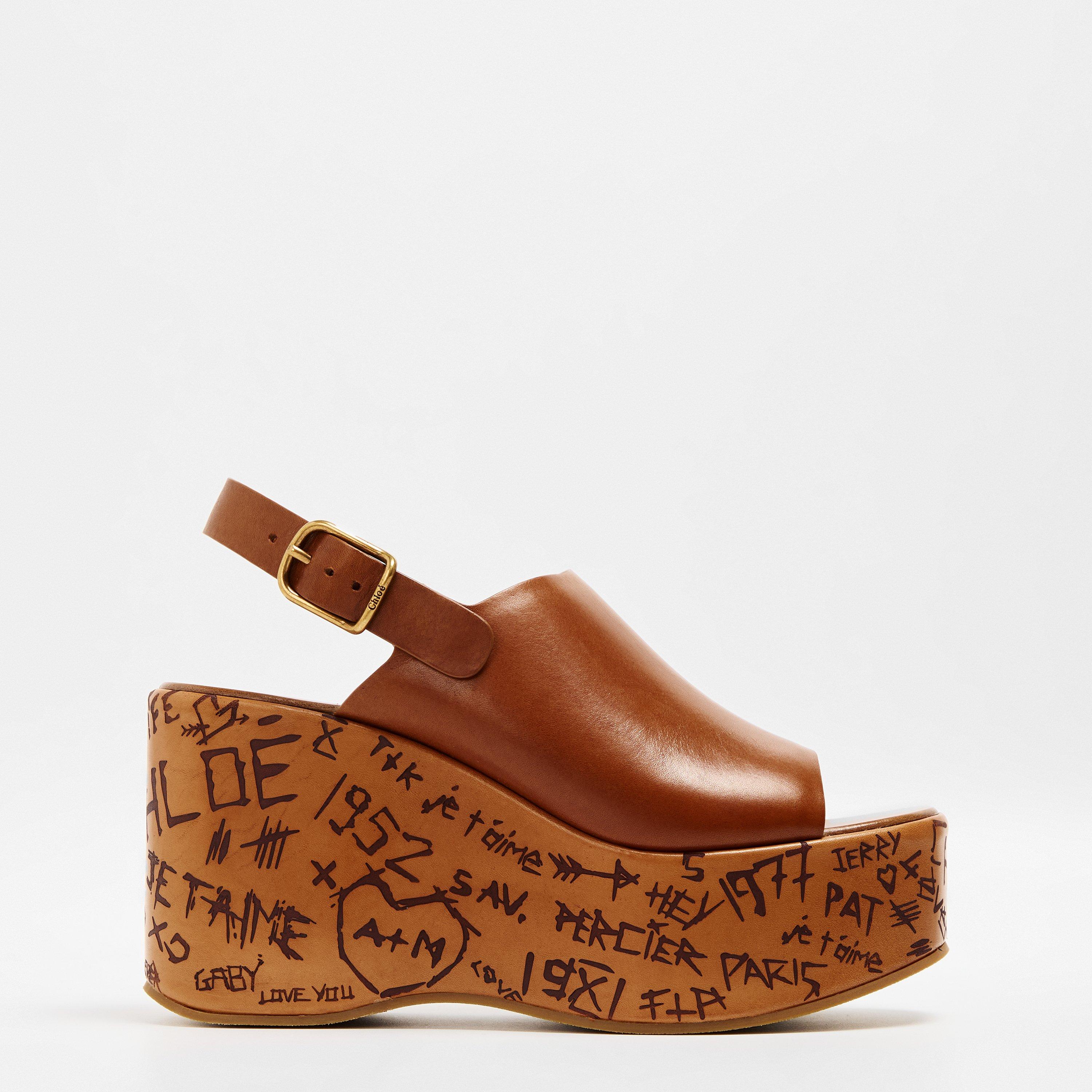 Ginger Brown - Chloe - Maxime Wedge Sandals - 1