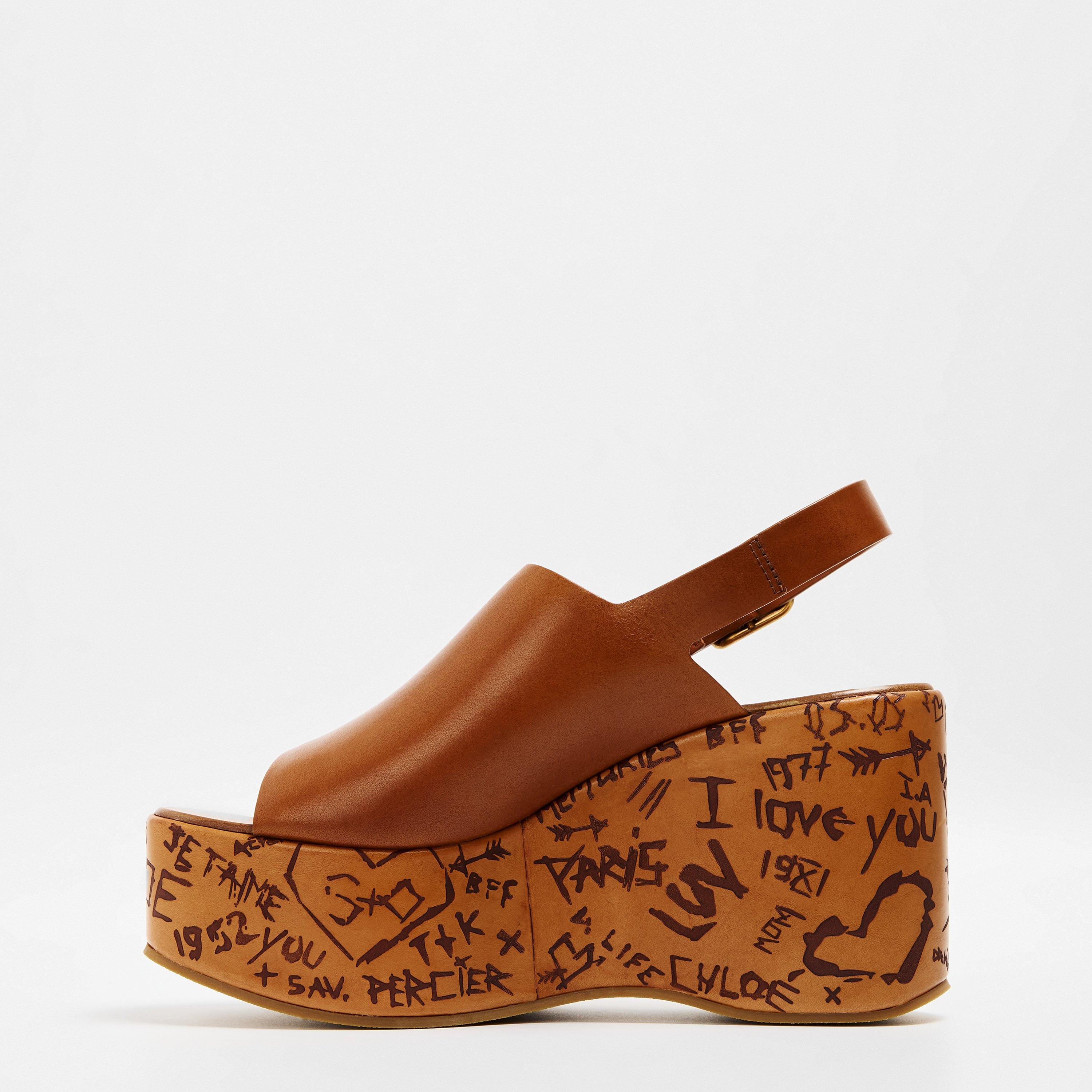 Ginger Brown - Chloe - Maxime Wedge Sandals - 2