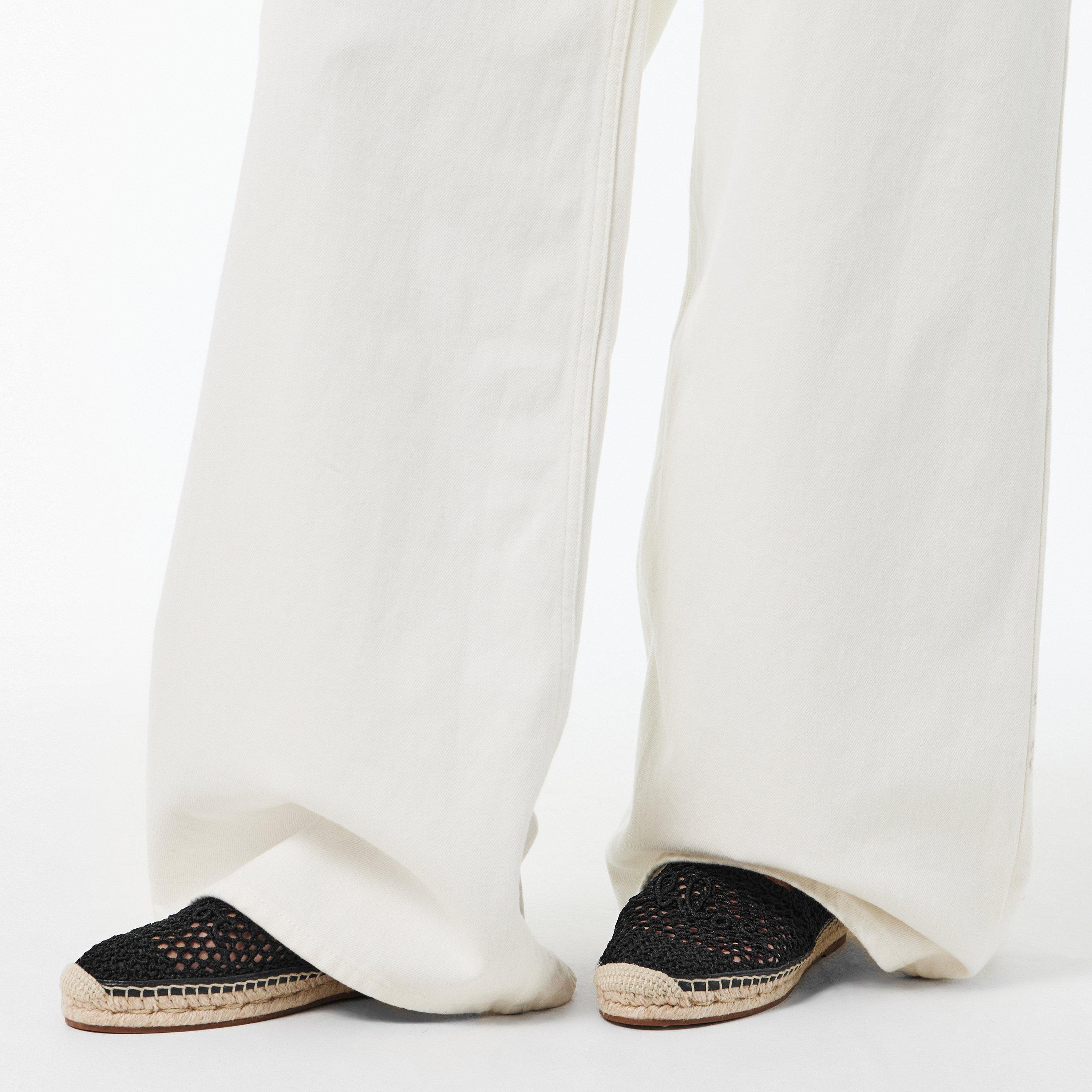 Delicate Black - Chloe - Women's Isla Crochet Espadrilles - 3