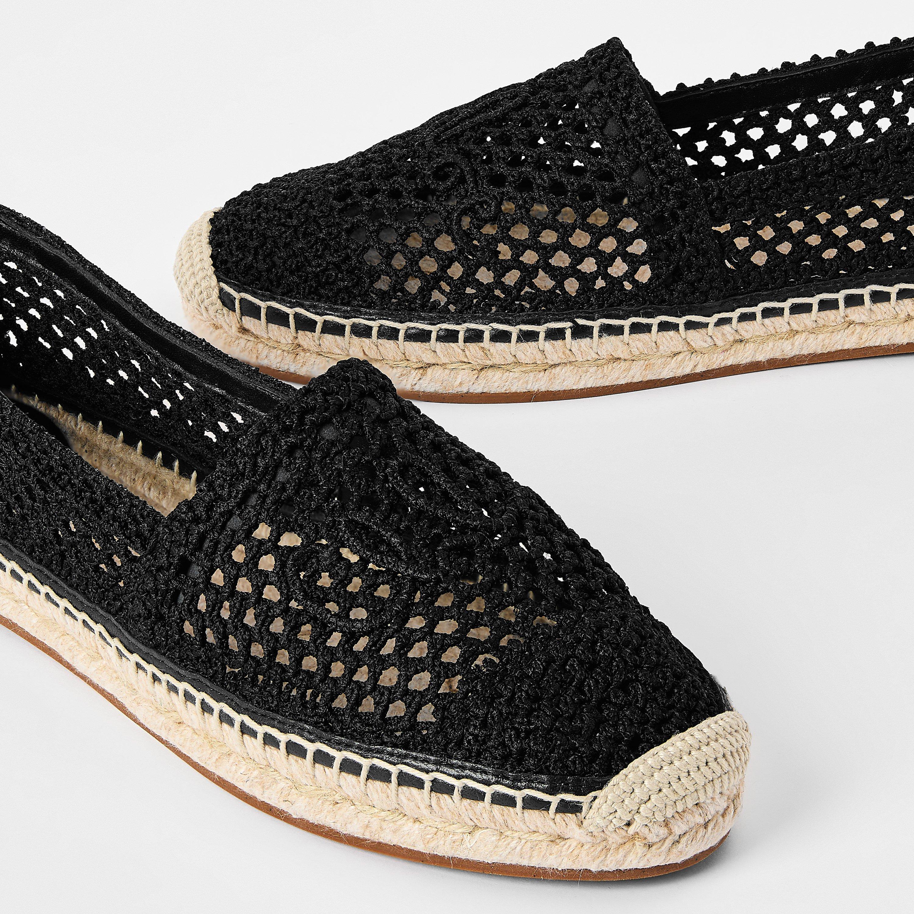 Delicate Black - Chloe - Women's Isla Crochet Espadrilles - 4