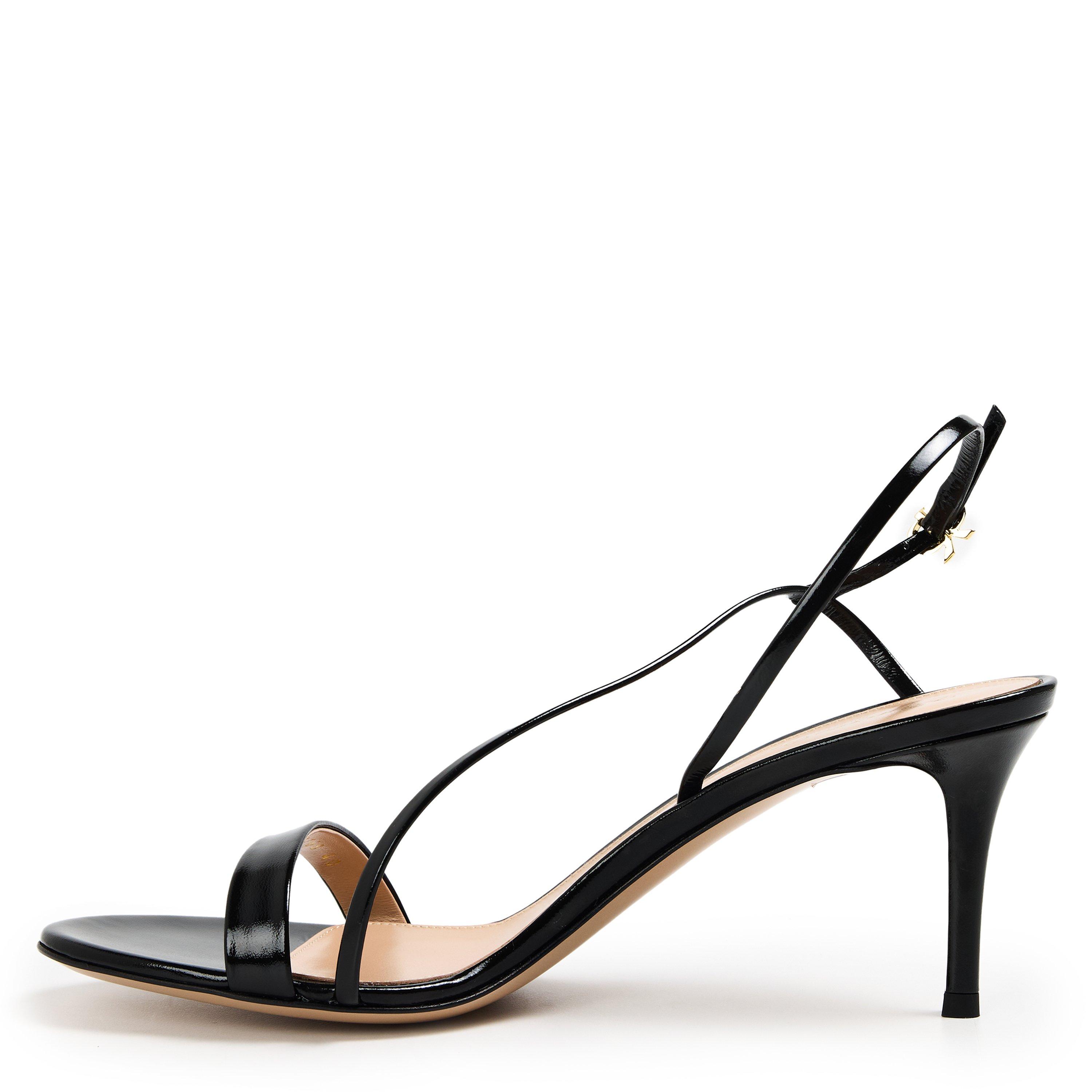 Black - Gianvito Rossi - Women's Met Sandal 95h Heeled Sandals - 2
