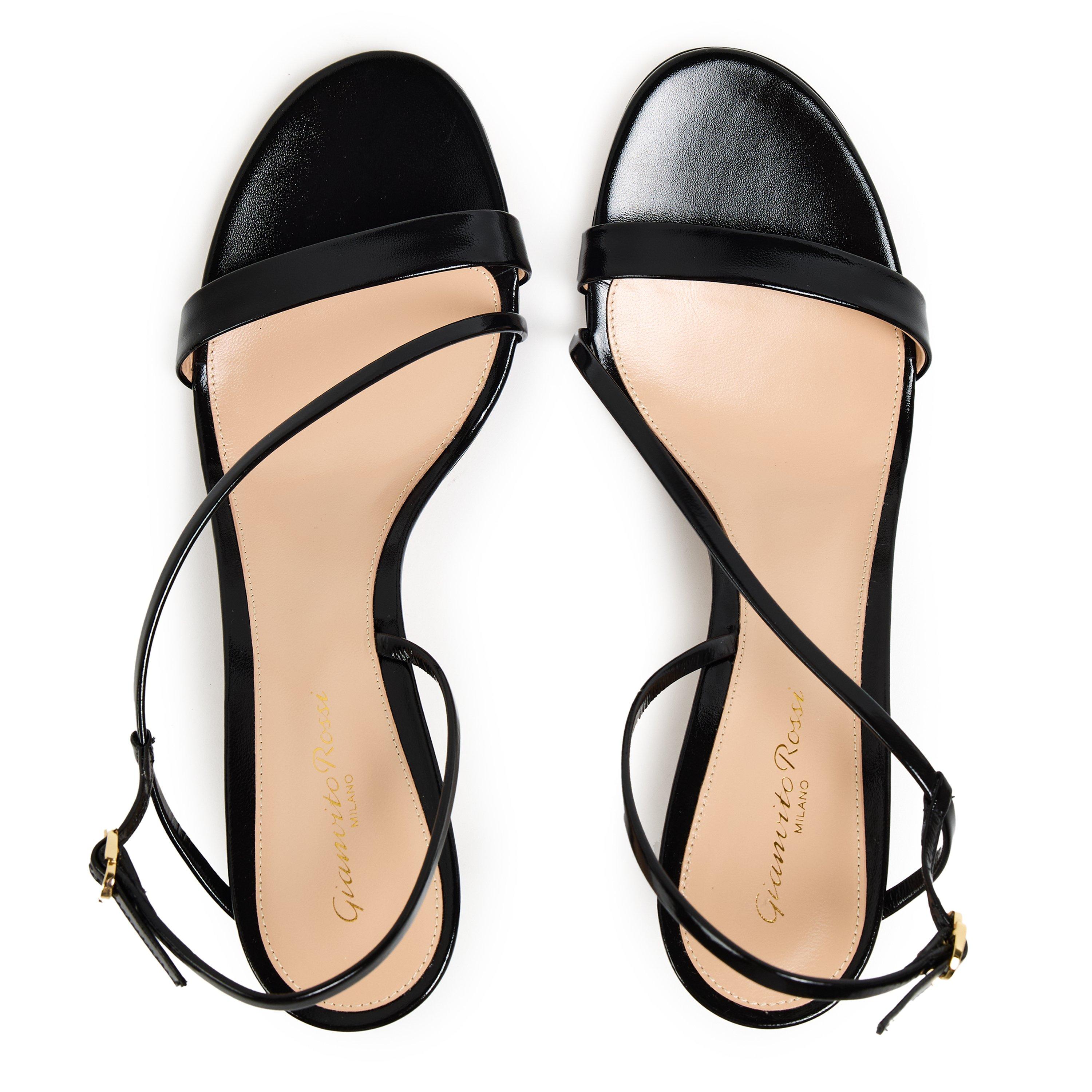 Black - Gianvito Rossi - Women's Met Sandal 95h Heeled Sandals - 4