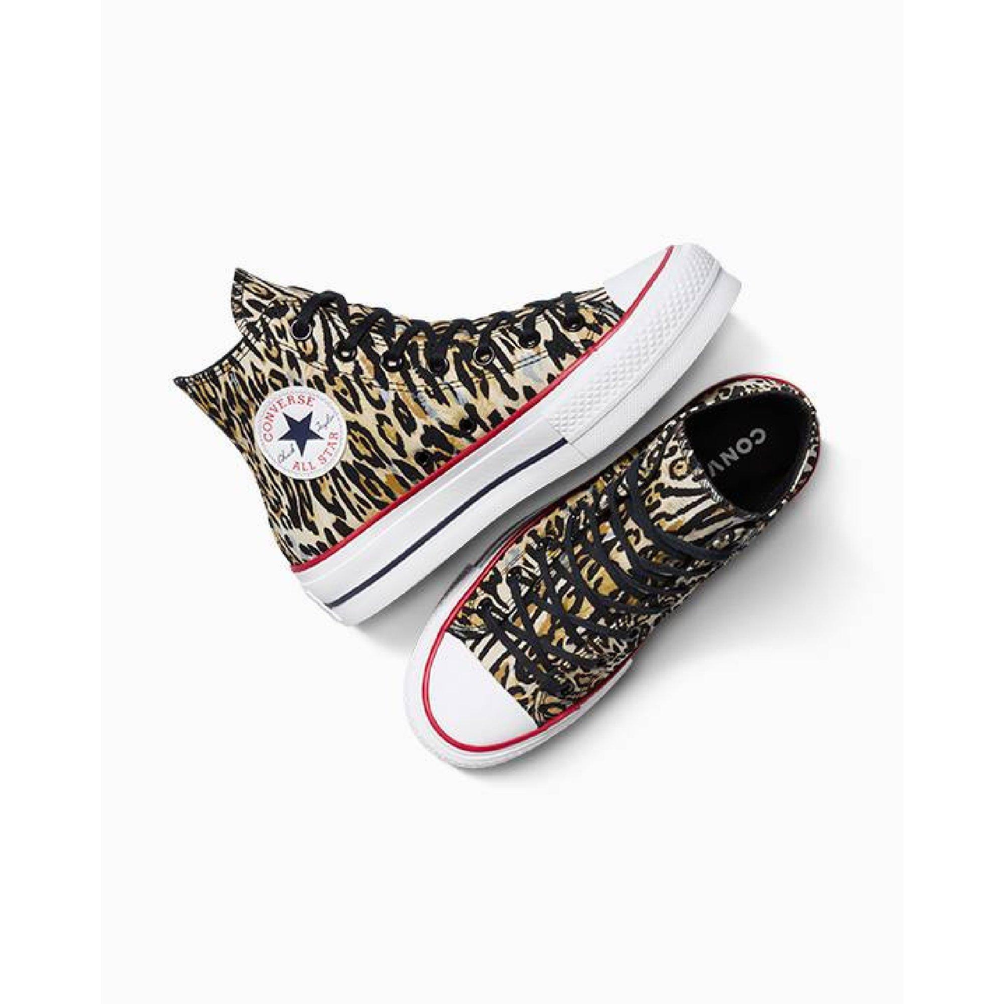 001-Black/Tan - Converse - Women's Chuck Taylor All Star Lif Platform Trainers - 5