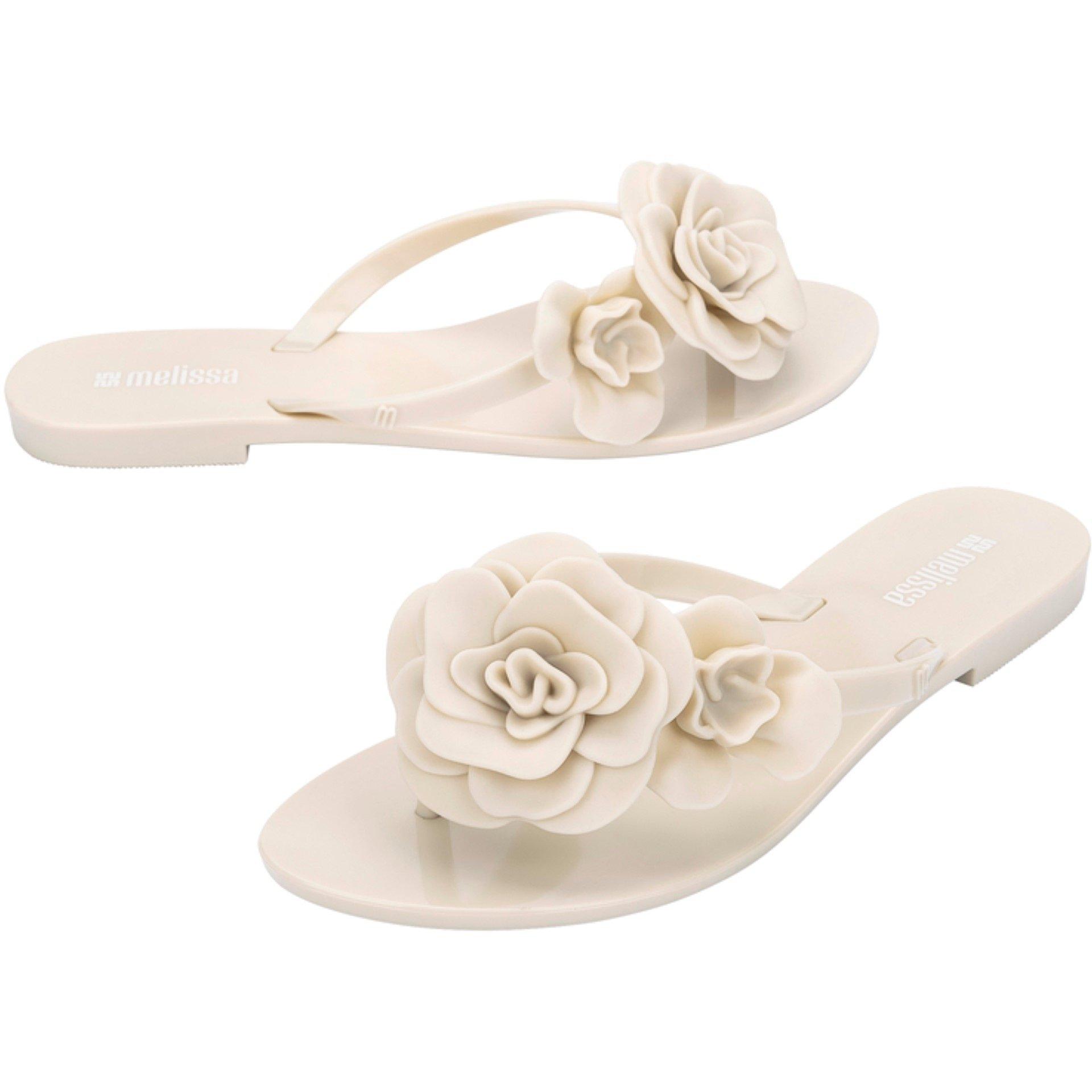 Beige - Melissa - Women's Petals Flat Sandals - 4