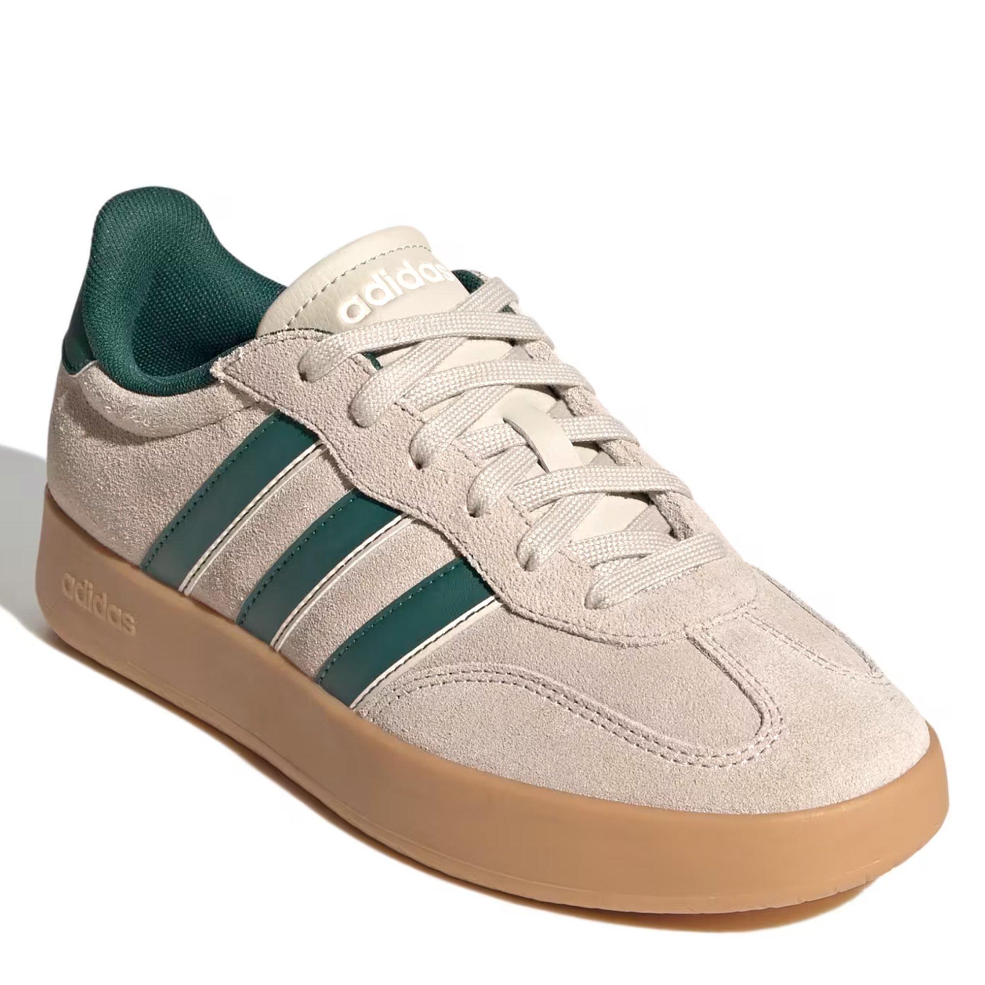 Light Grey/Grn - adidas - Barreda Court Trainers - 5