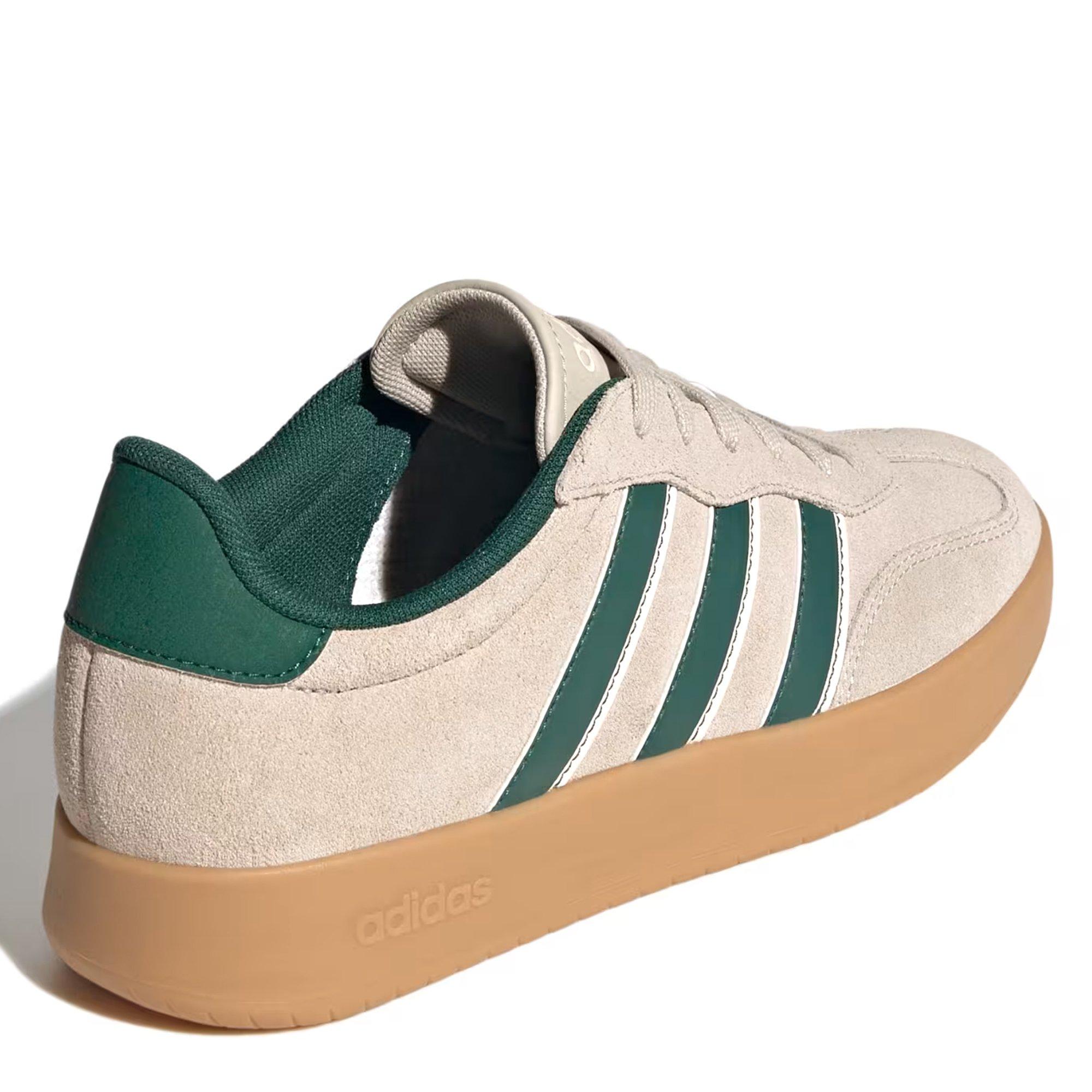 Light Grey/Grn - adidas - Barreda Court Trainers - 6