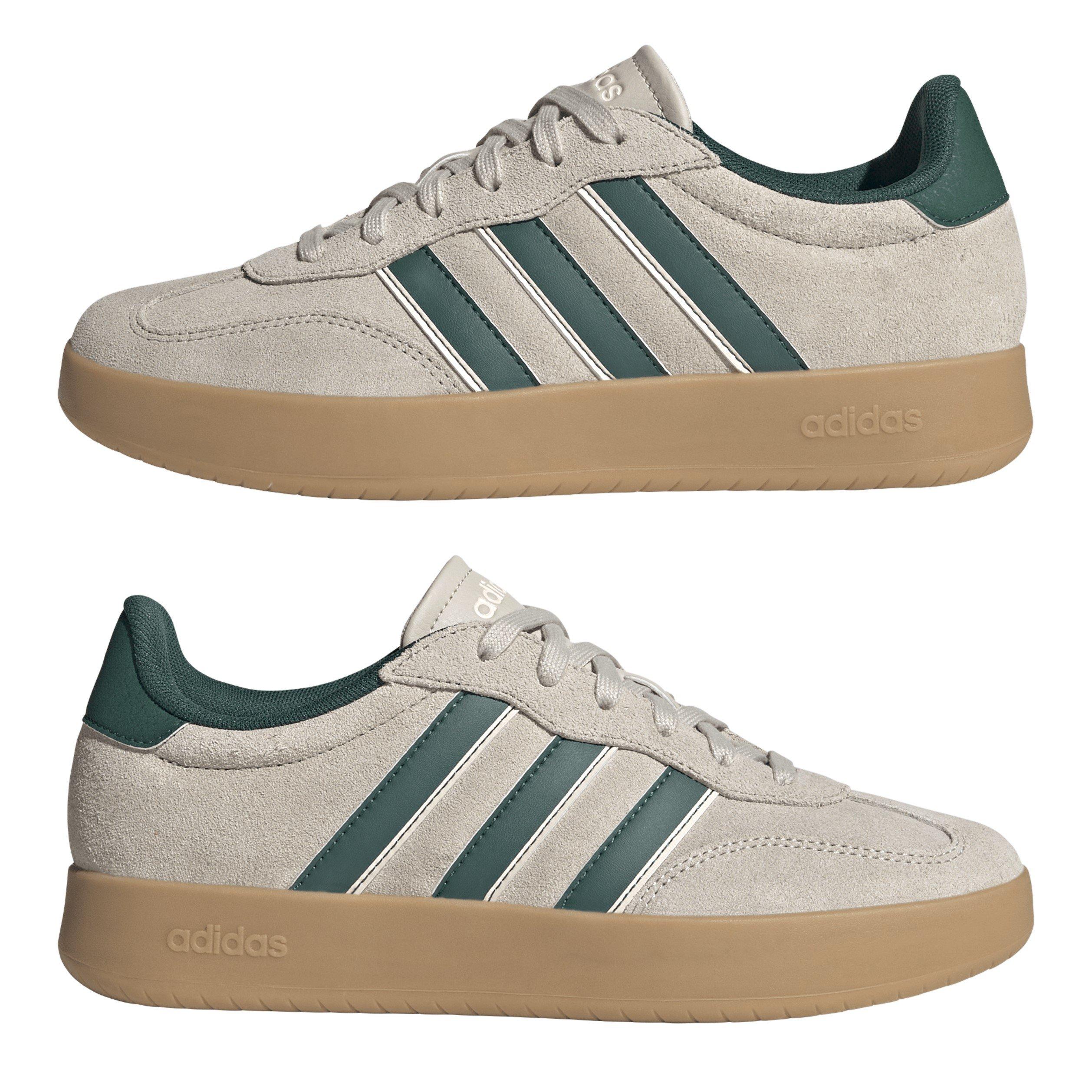 Light Grey/Grn - adidas - Barreda Court Trainers - 9