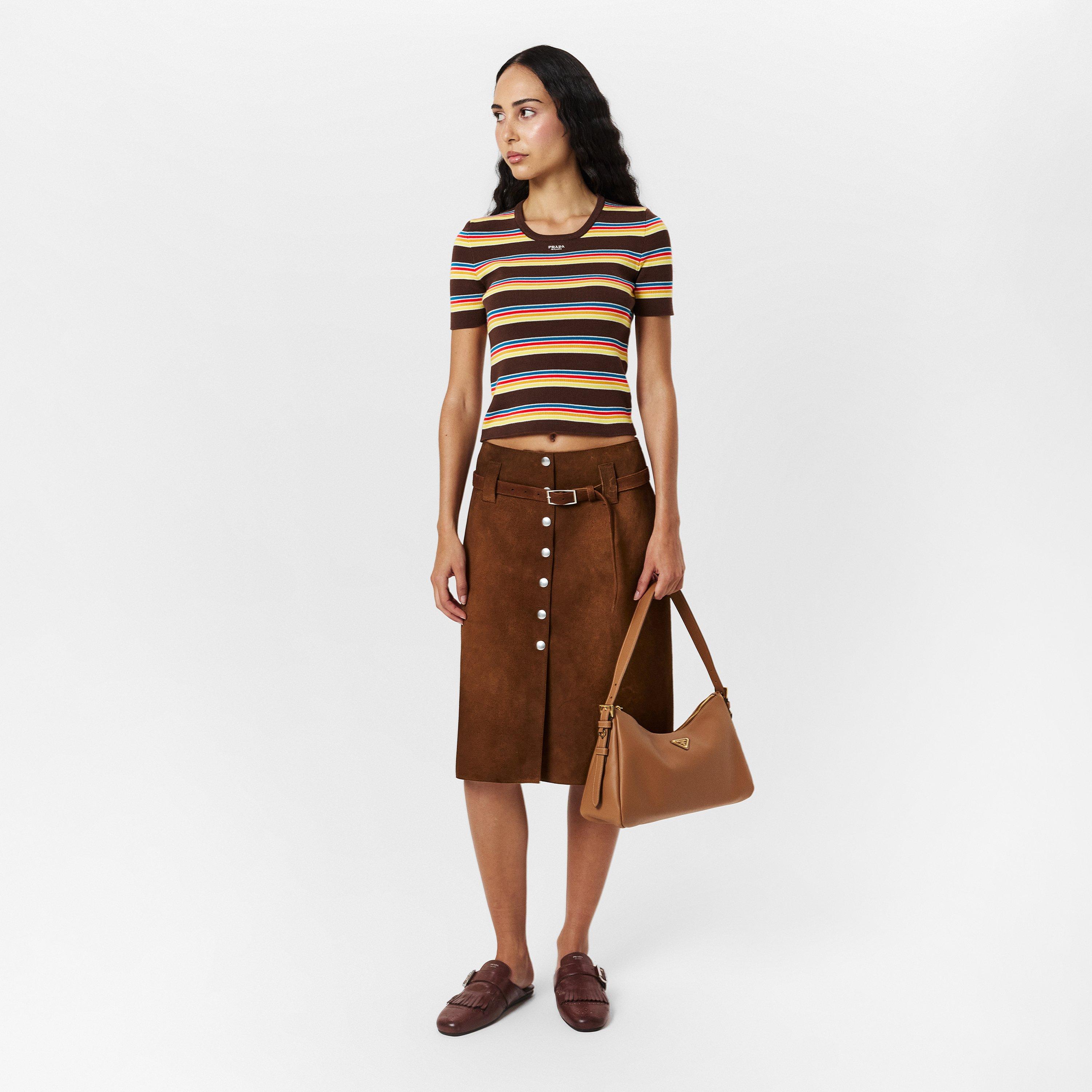 Cognac - Prada - Deconstructed Leather Mules. - 6