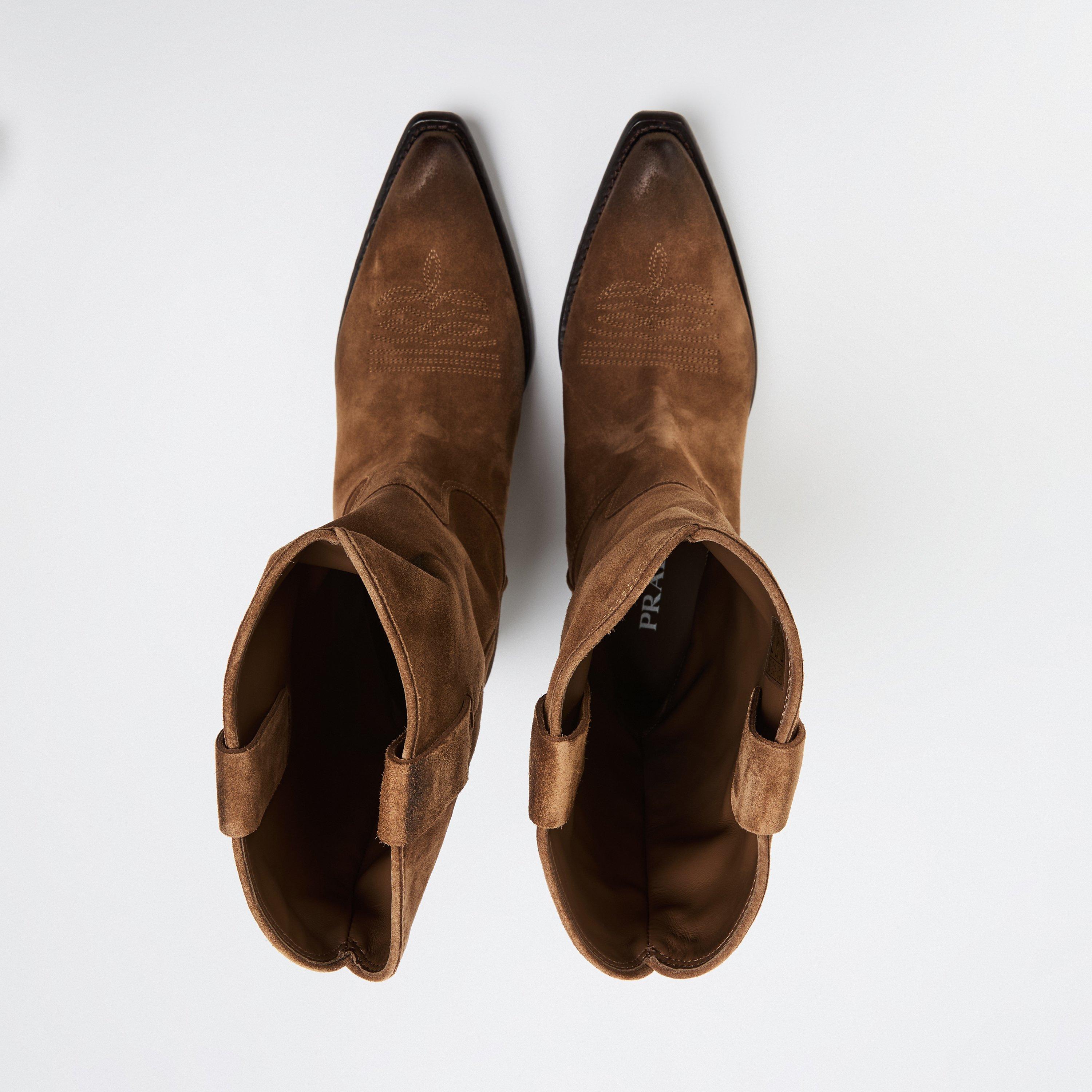 Tabacco - Prada - Women's Western Cowboy Boots - 4