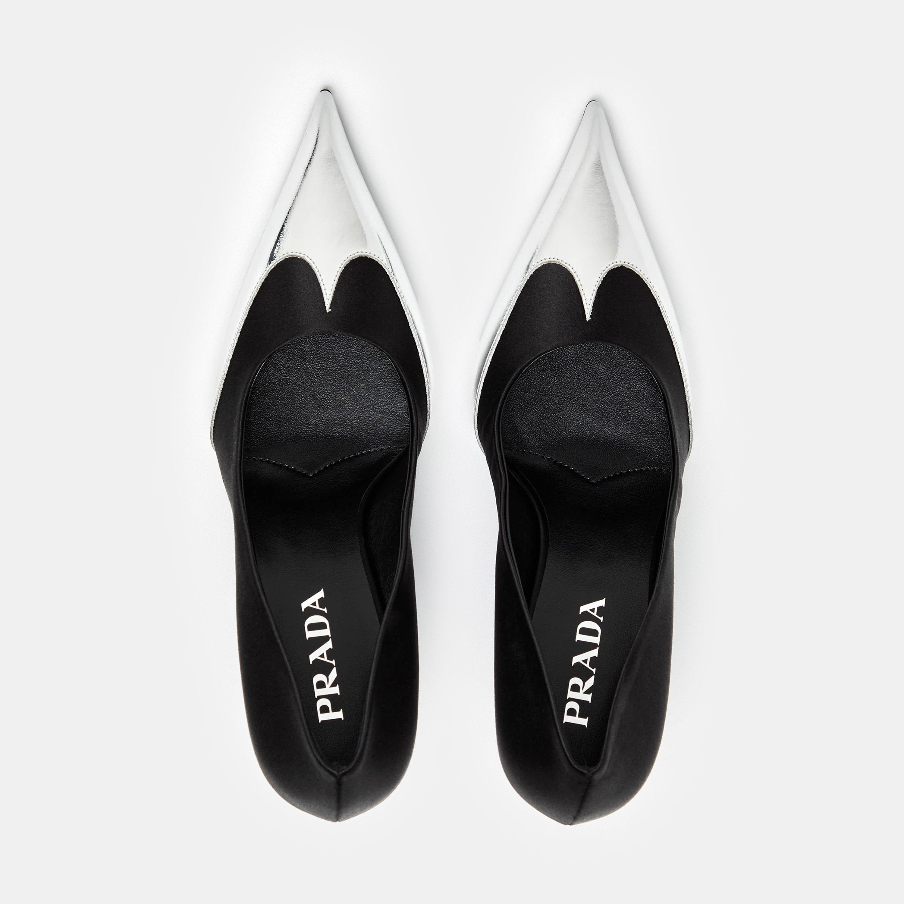 Nero - Prada - Leather Metal Pumps - 5