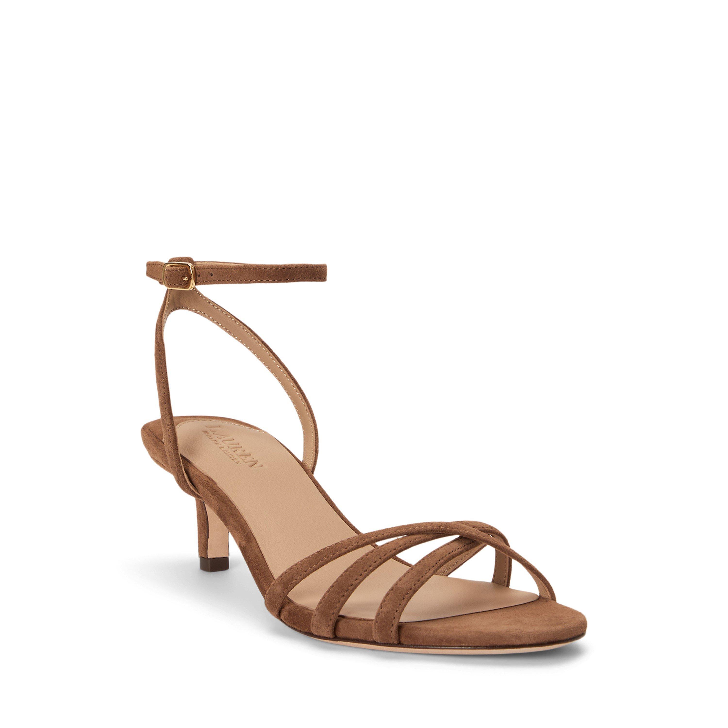 Light Tobacco - Lauren by Ralph Lauren - Women's Kendyl Kitten Heeled Sandals - 2