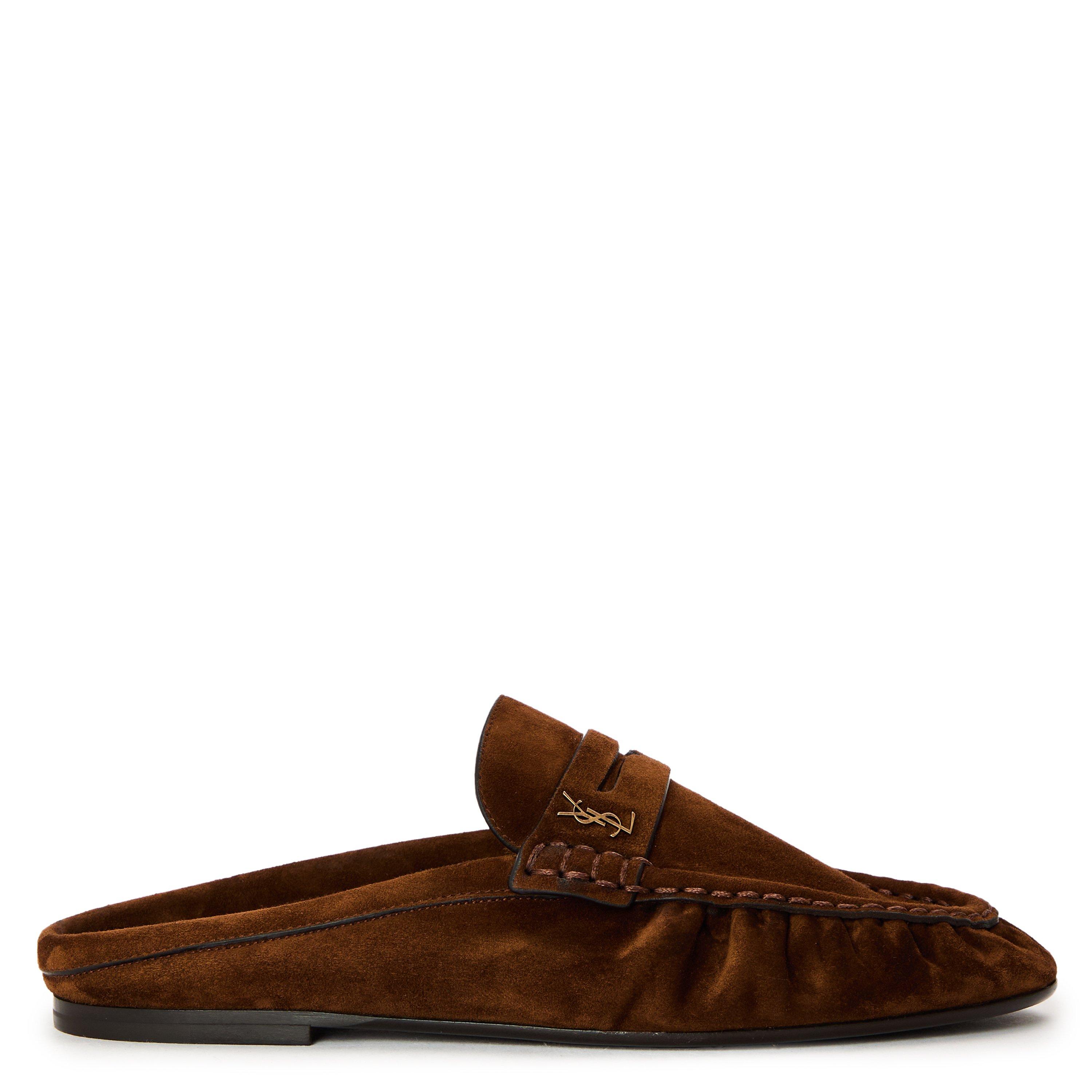Saint Laurent Women's Loafers - Dark Havana - Size 4 (37)