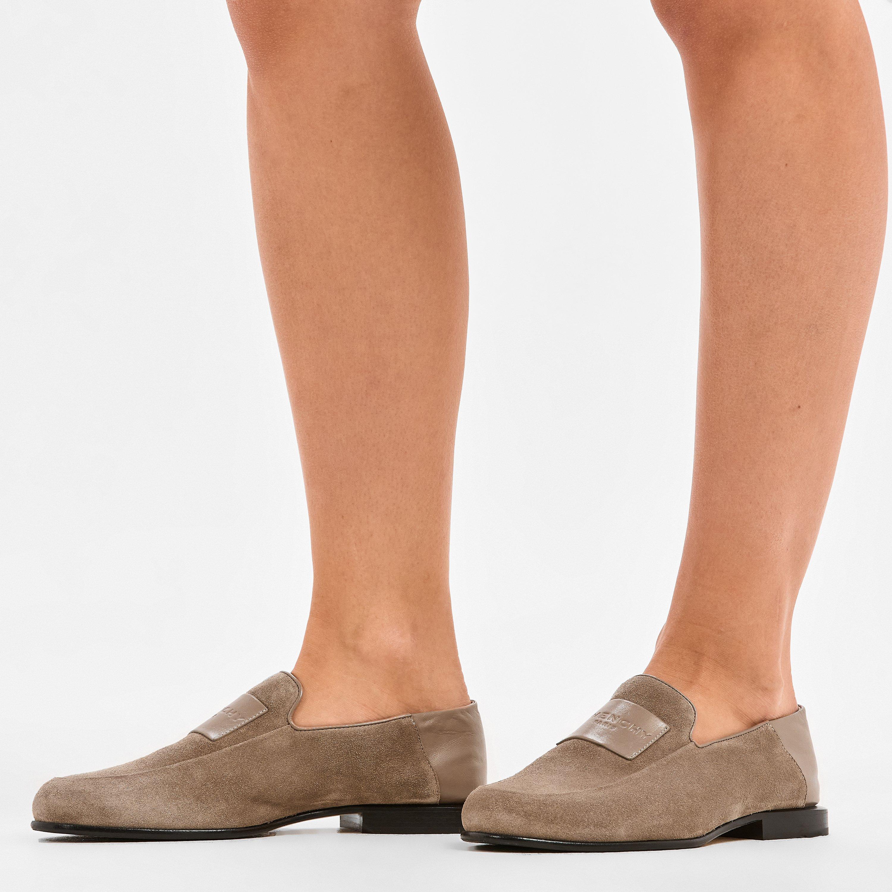 Beige - GIVENCHY - Women's GIV Suede Loafers - 3