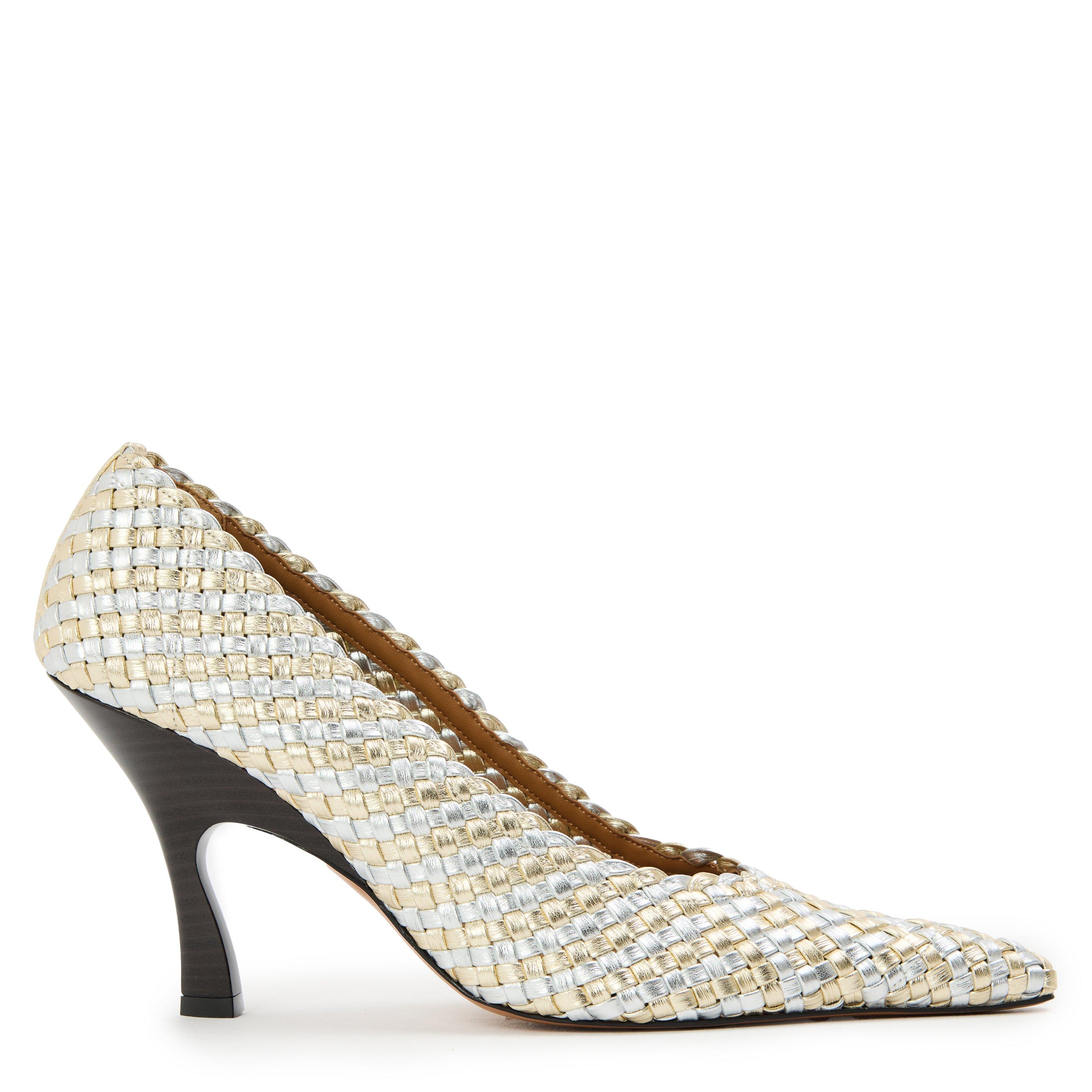 Stella McCartney Women's Elsa Stiletto Court Shoes - Silver - Size 7 (40)