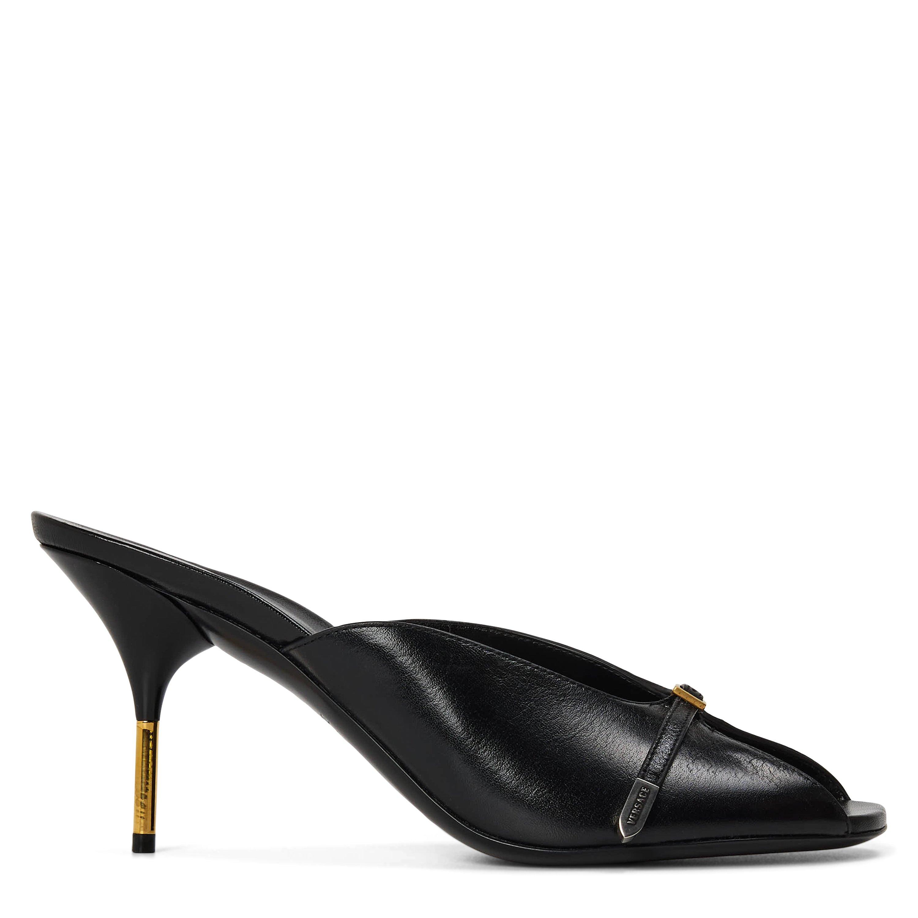 Black Gold - Versace - Women's Mule 80 Heeled Mules - 1