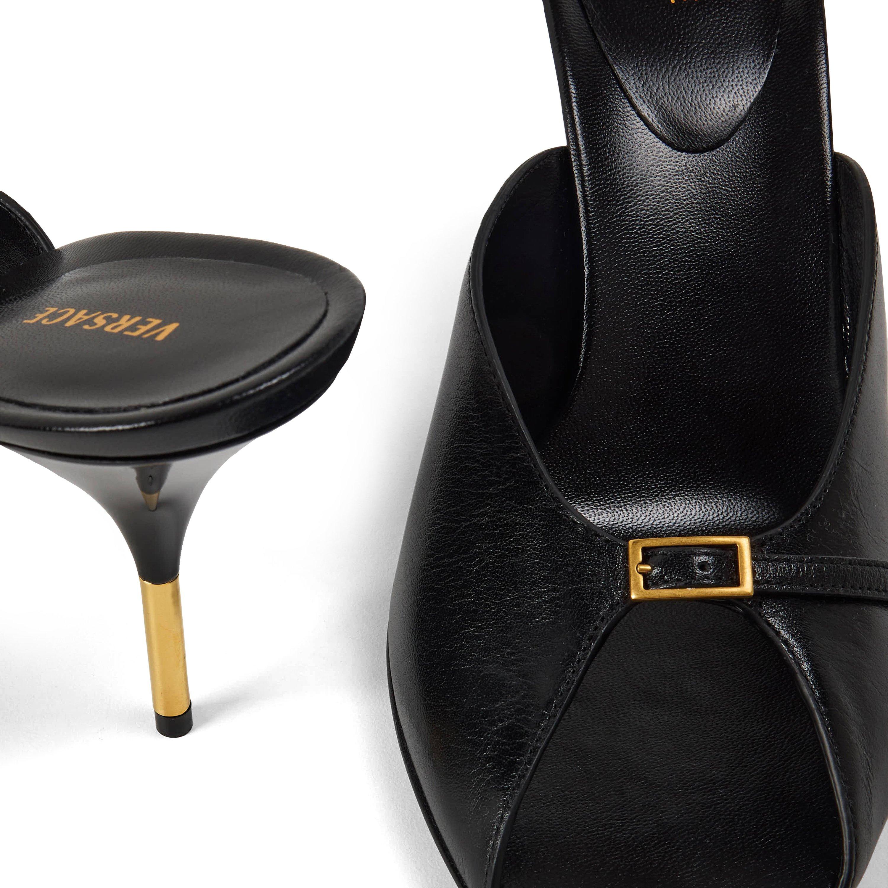 Black Gold - Versace - Women's Mule 80 Heeled Mules - 3