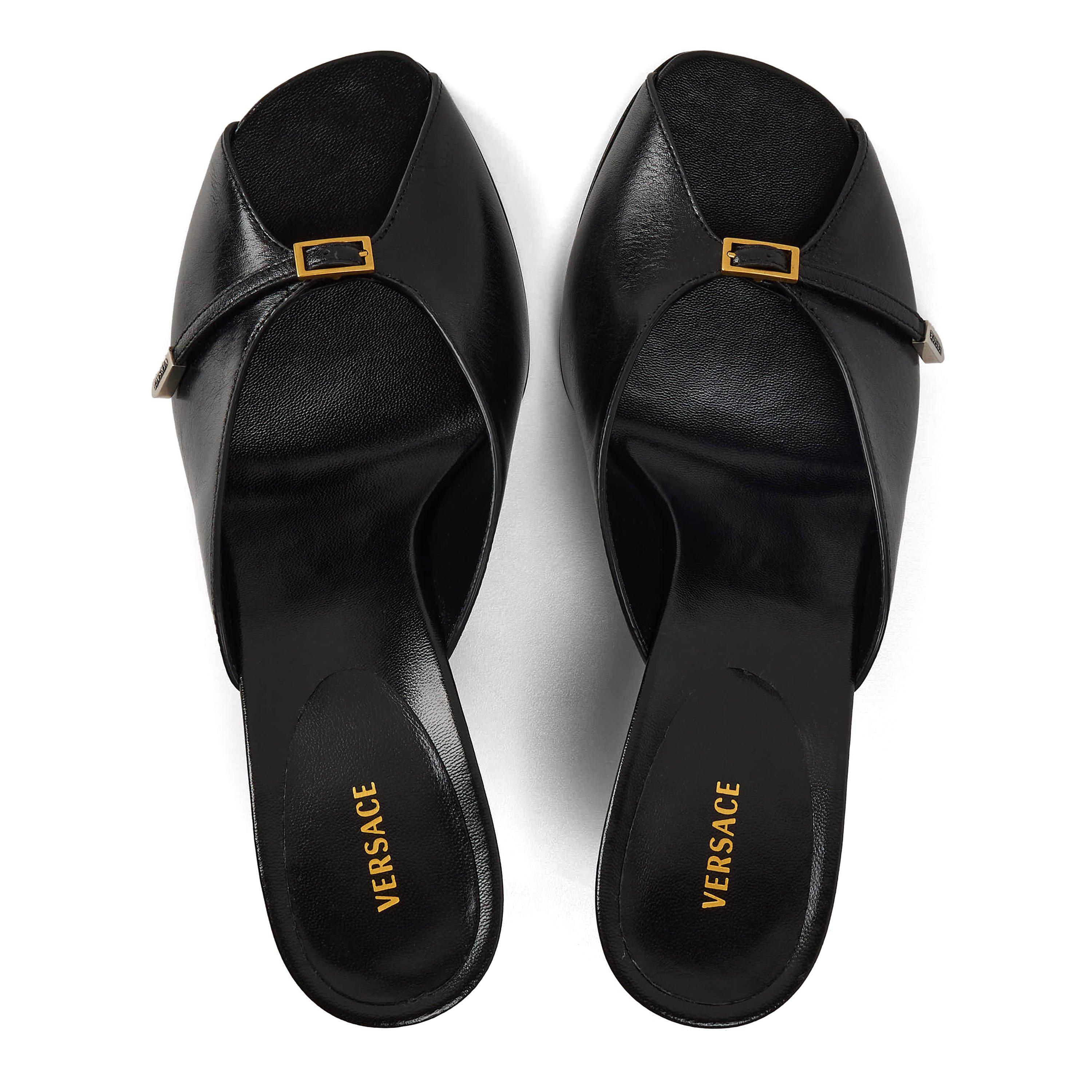 Black Gold - Versace - Women's Mule 80 Heeled Mules - 4