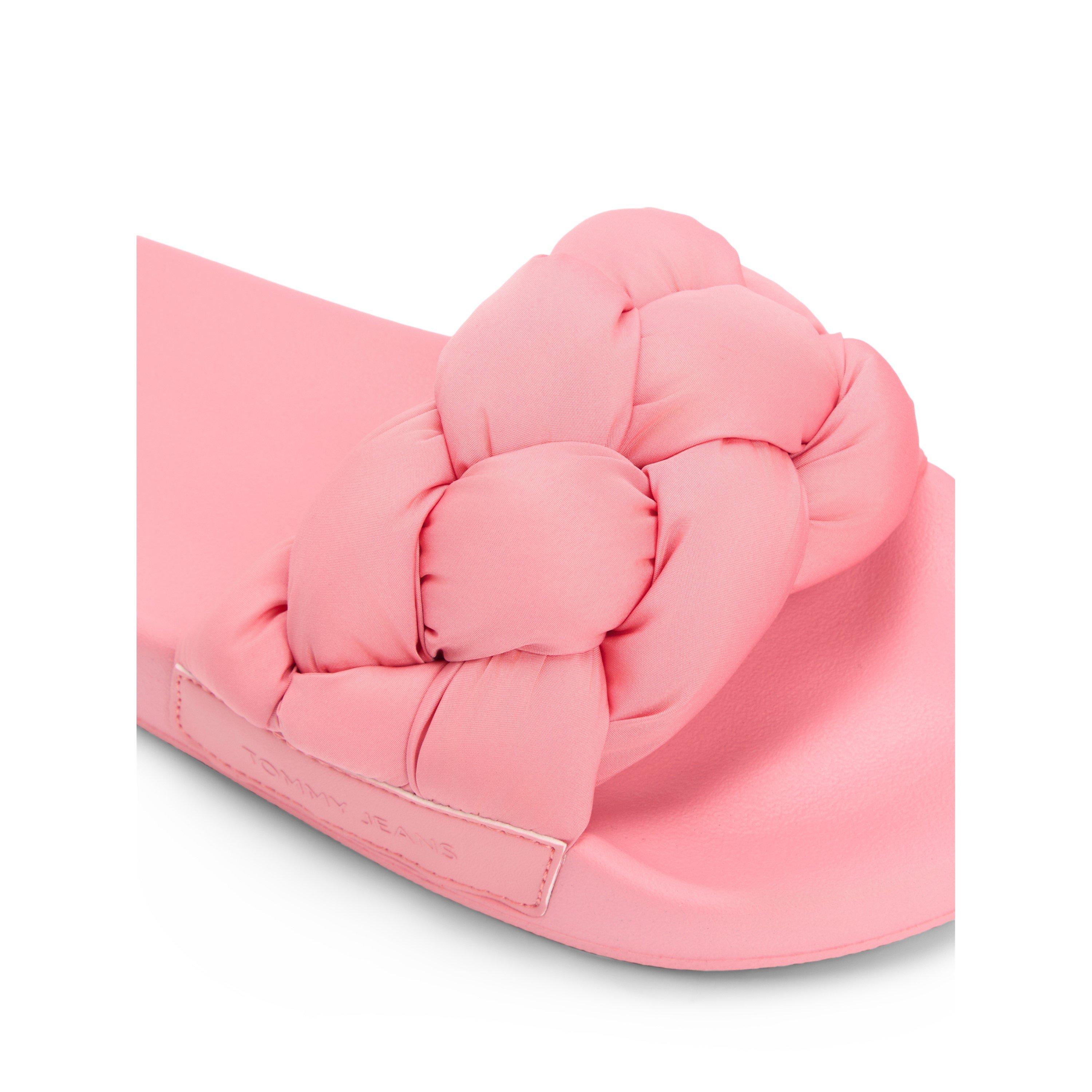 Očaravajuća ružičasta - Tommy Jeans - TJ Braided Slides Ld63 - 5