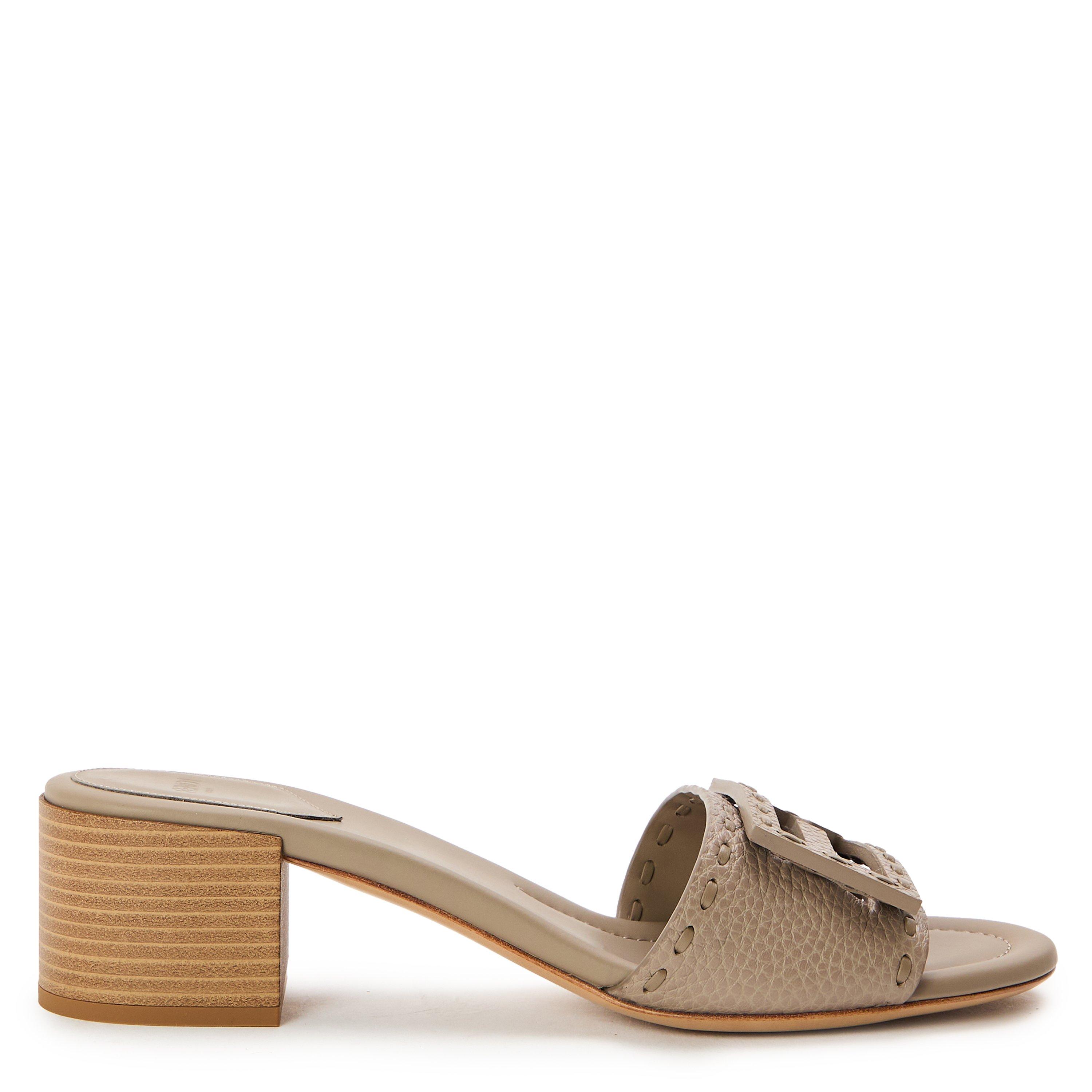 Fendi Baguette medium-heeled slides - Tortor - Size 7 (40)