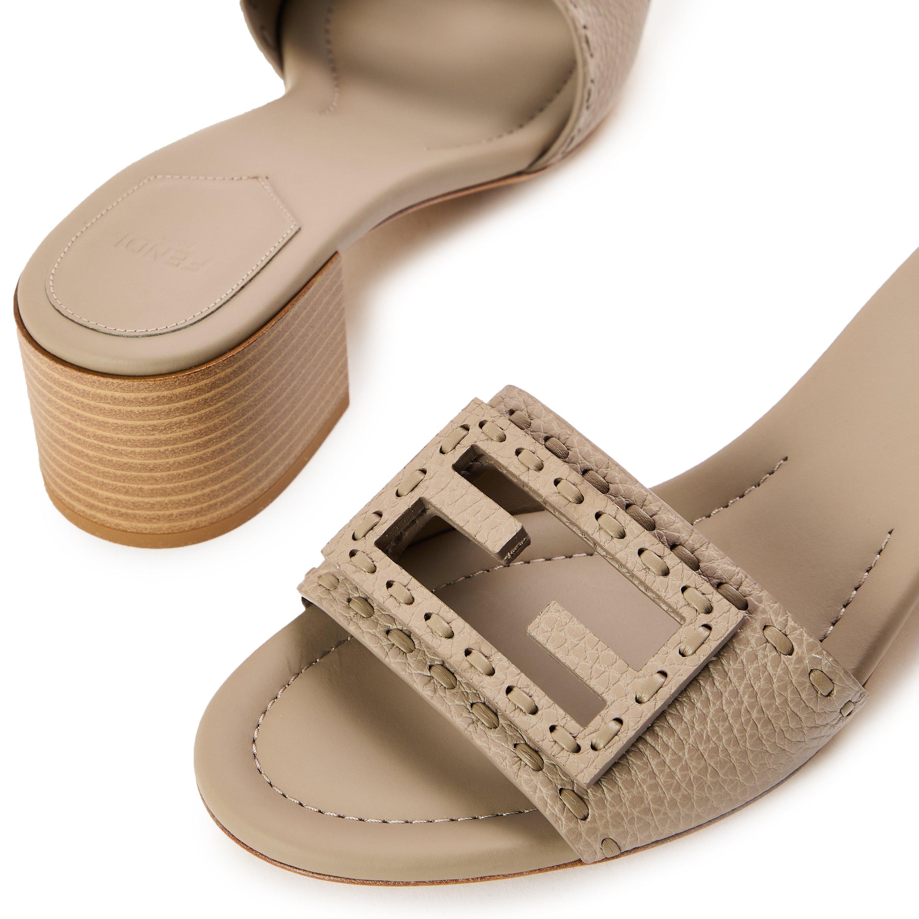 Tortor - Fendi - Baguette medium-heeled slides - 4