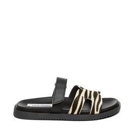 Steve Madden Missile L Zebra Sandals Womens