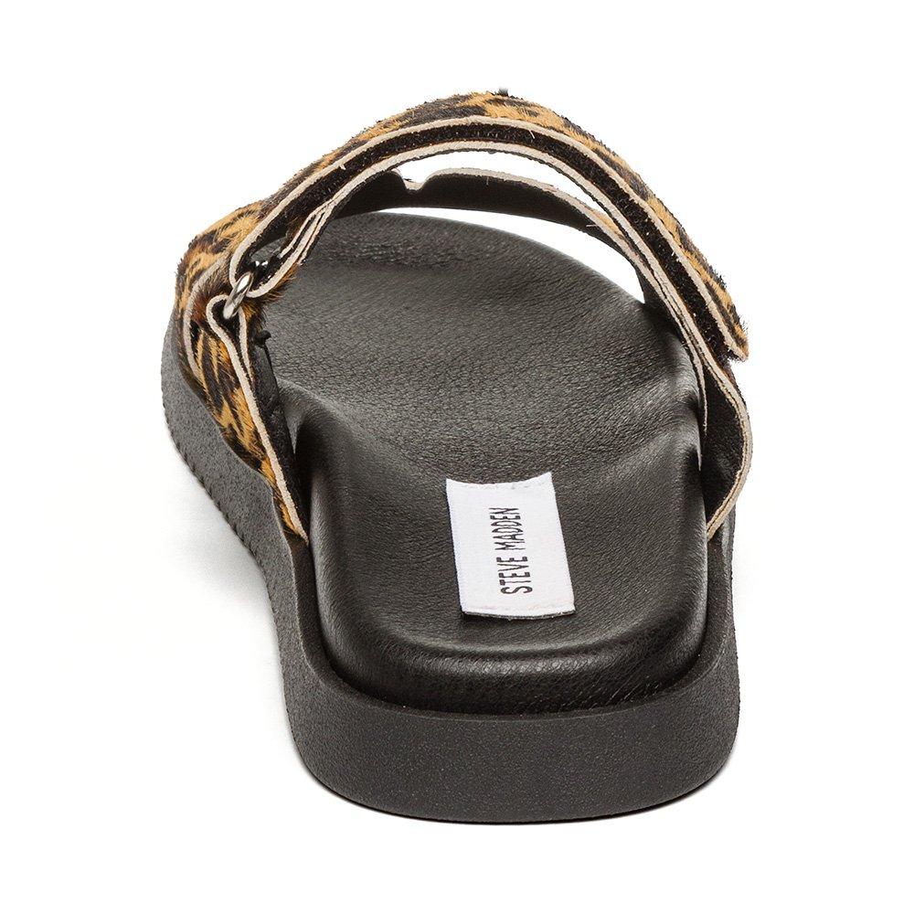 Leopard - Steve Madden - Women's Zebra Print Flat Sandals - 4