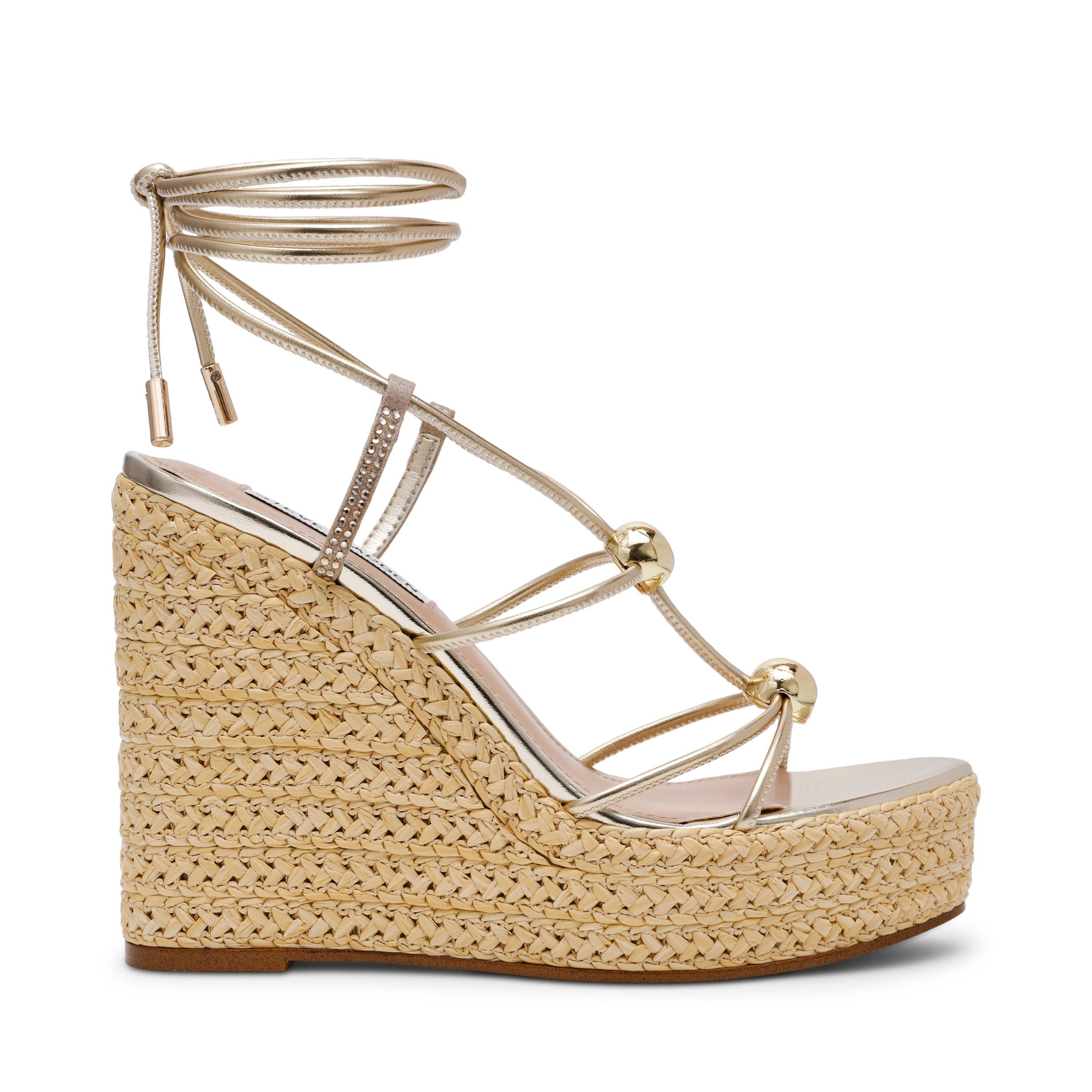 Steve Madden Women's Wedge Sandals - Gold - 6 (39)