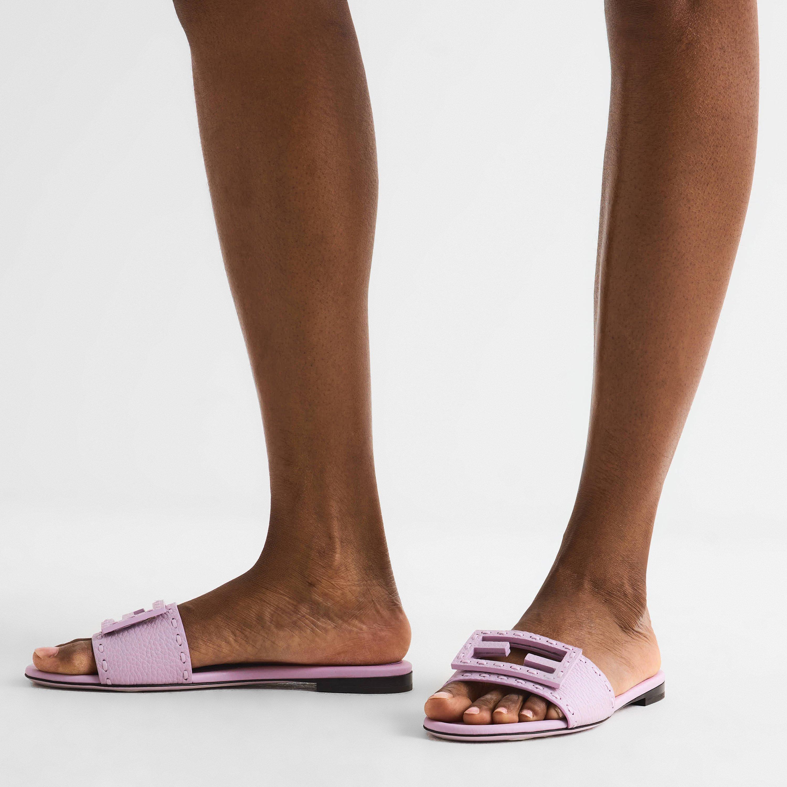 Anemone - Fendi - Women's Baguet Slide Flat Sandals - 3