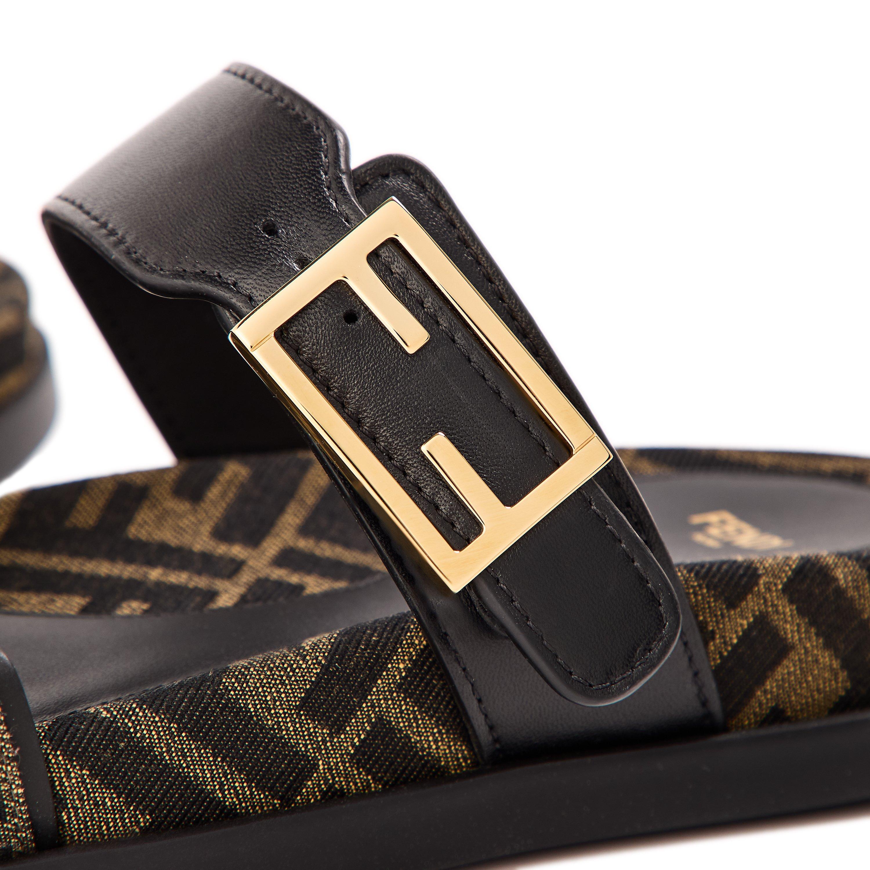 Tabacco - Fendi - Women's Feel Double Strap Flat Sandals - 4