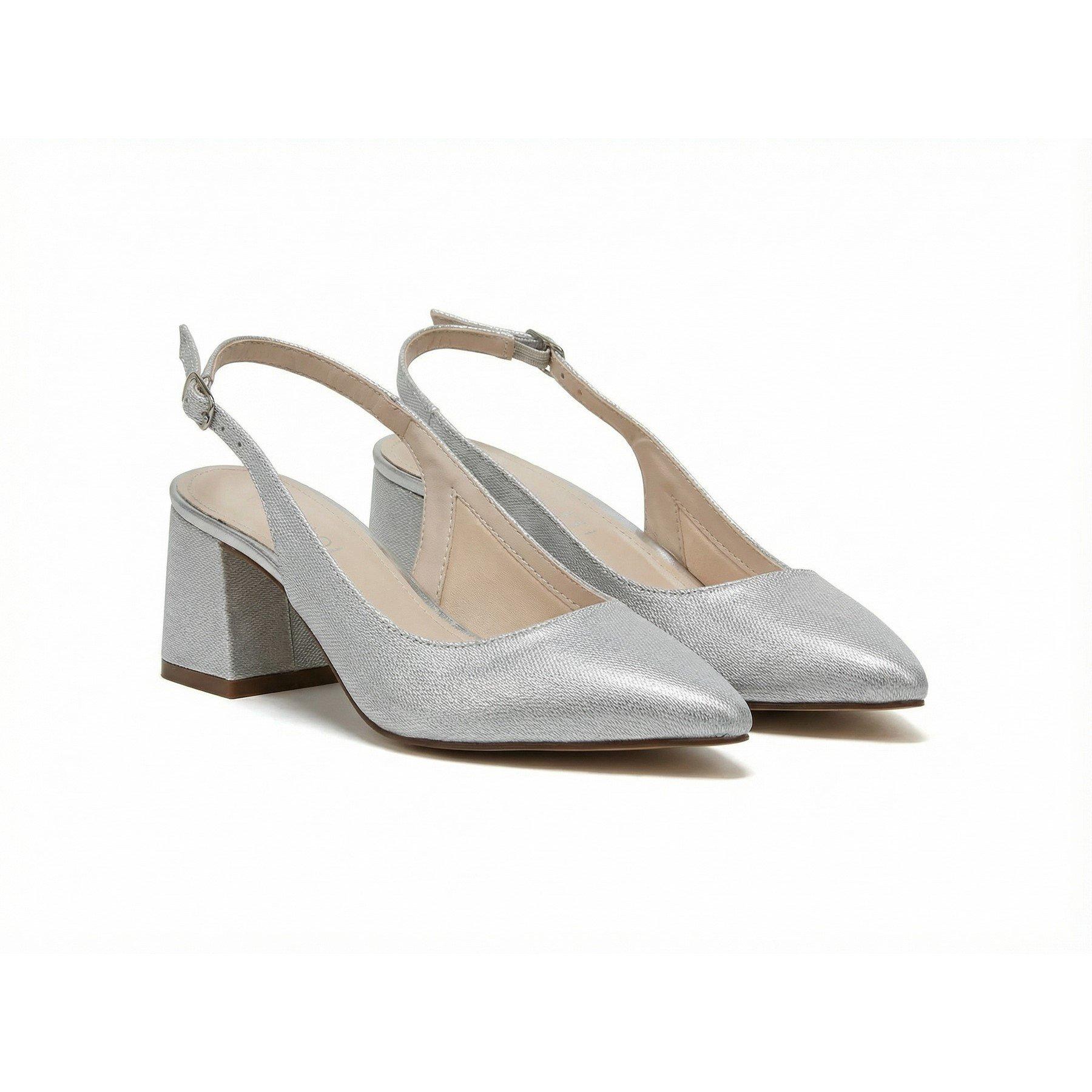 Silver - Rainbow - Women's Block Court Shoes - 2