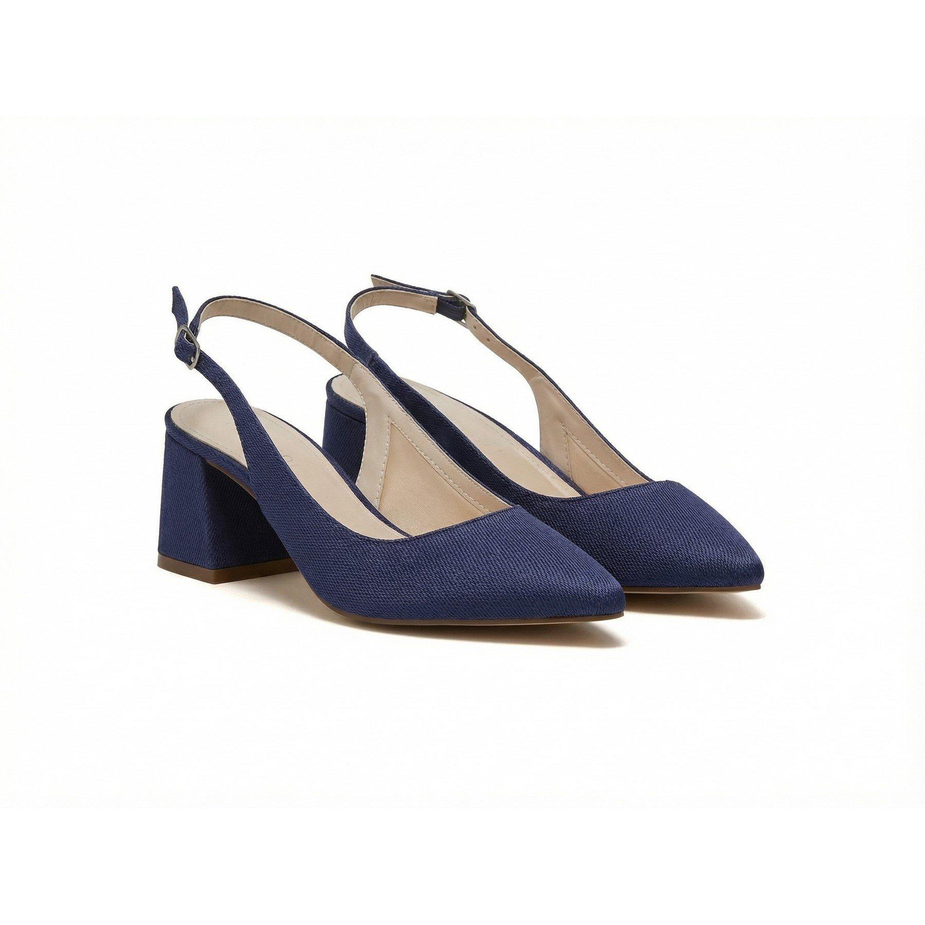 Rainbow Women's Block Court Shoes - Mid Navy - 5 (38)